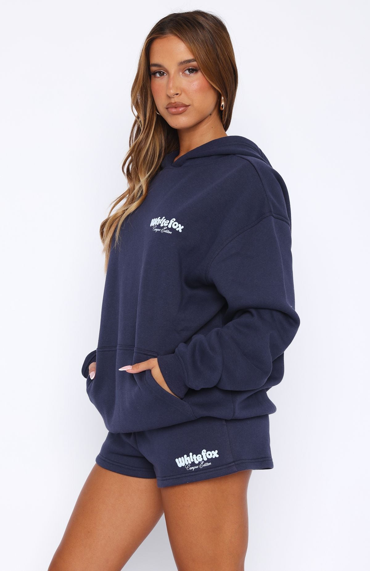 High Above Oversized Hoodie Navy - Image 3