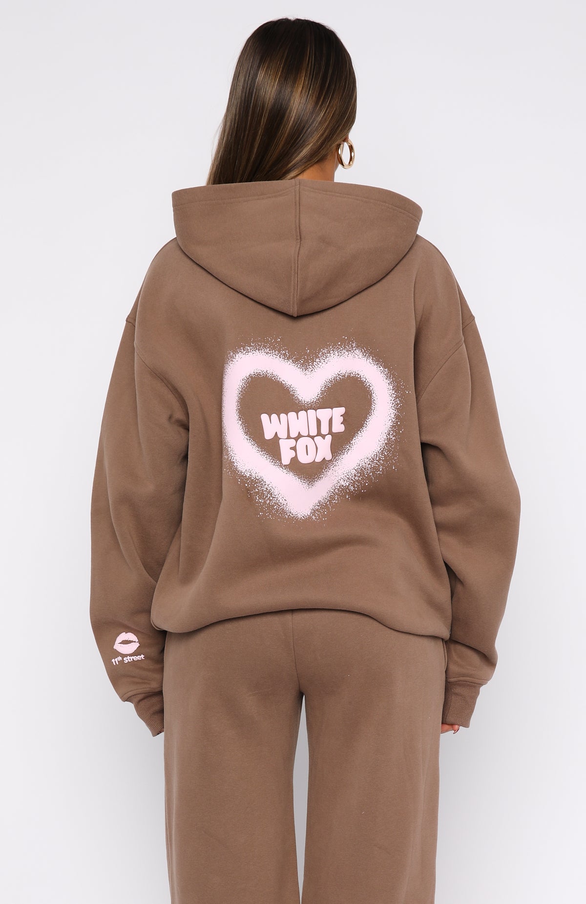 11th Street City Girl At Heart Oversized Hoodie Cinnamon Bun - Image 4