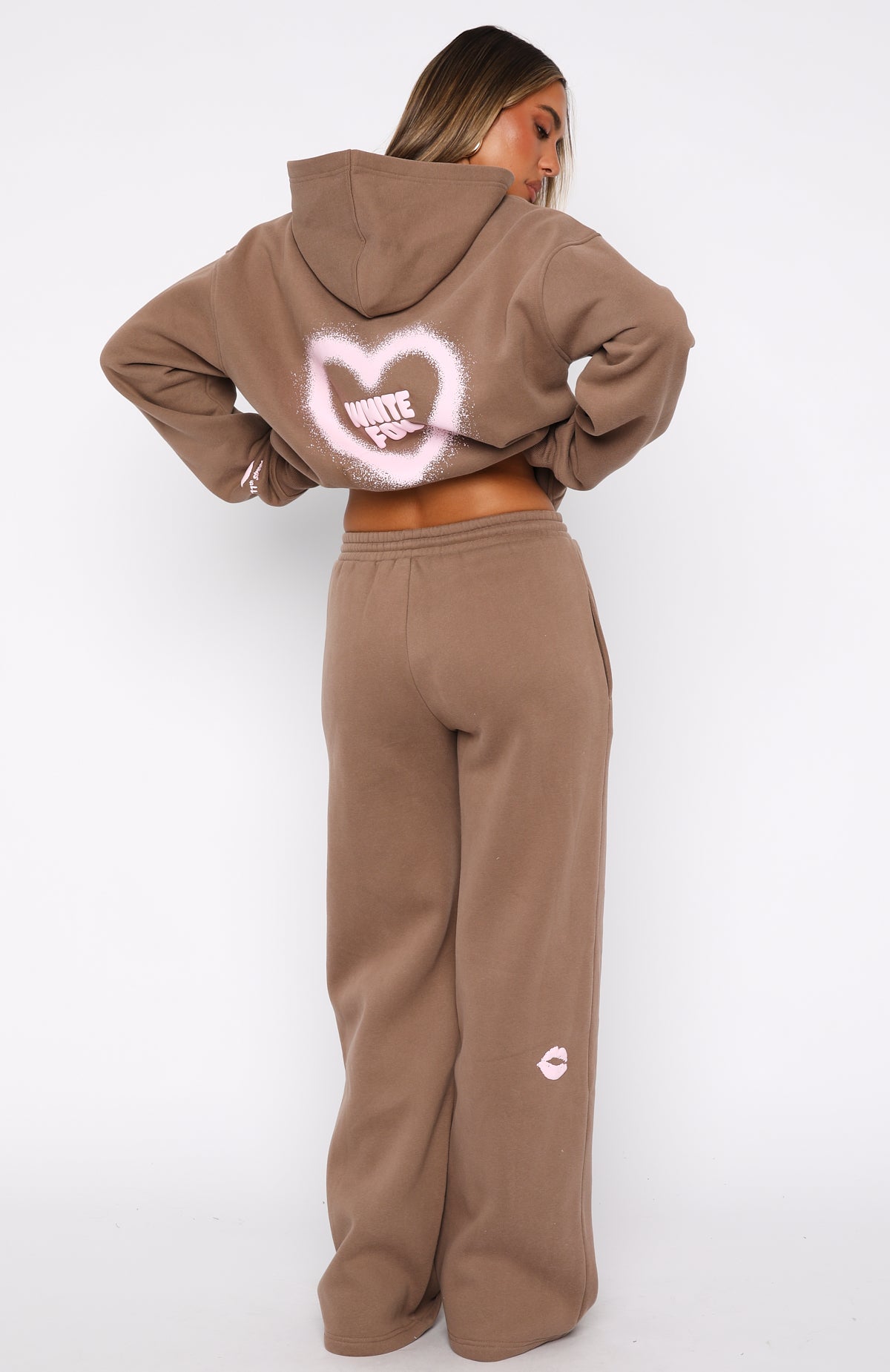 11th Street City Girl At Heart Wide Leg Sweatpants Cinnamon Bun - Image 4