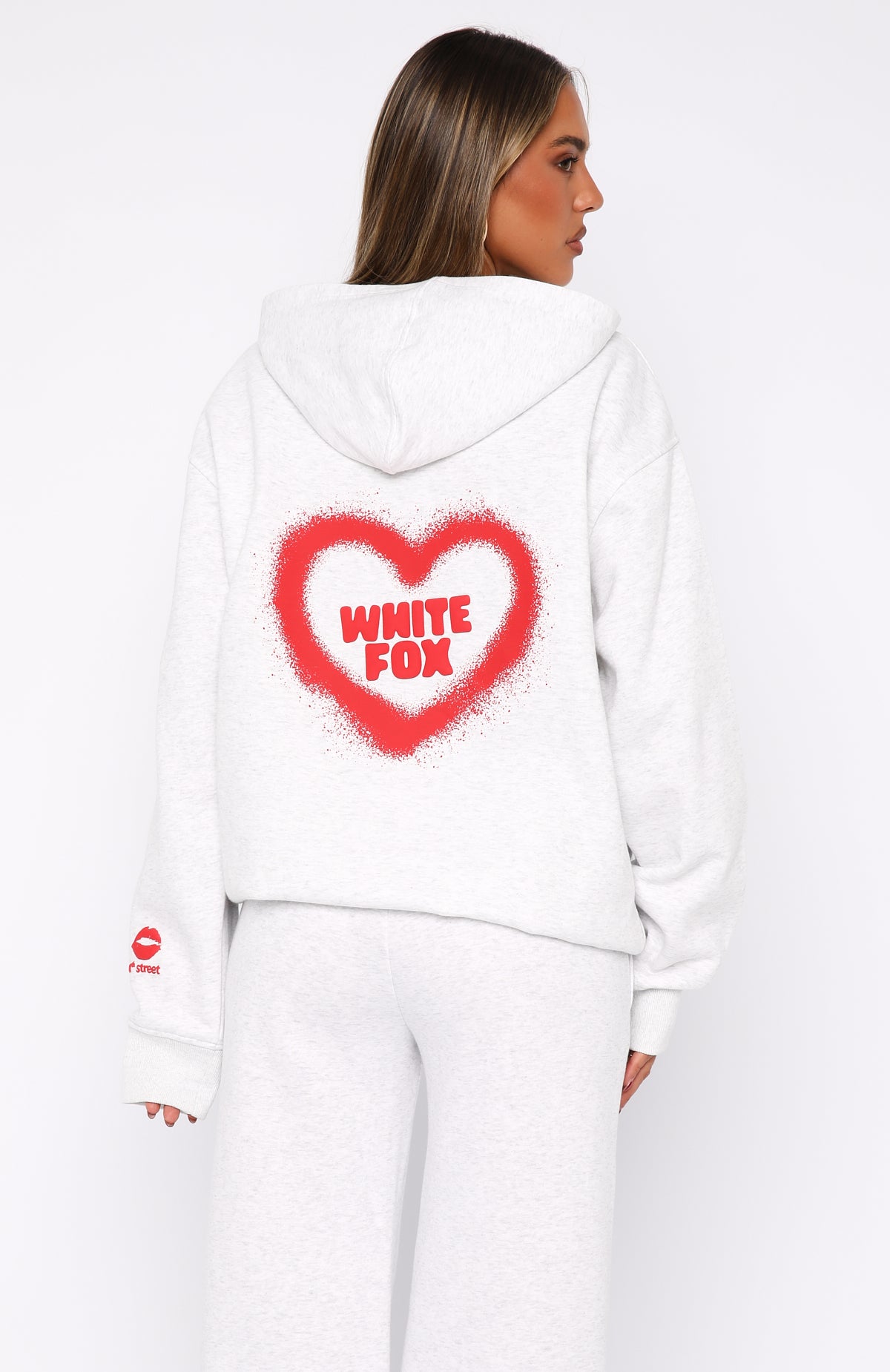 11th Street City Girl At Heart Oversized Hoodie Cherry Glaze - Image 5