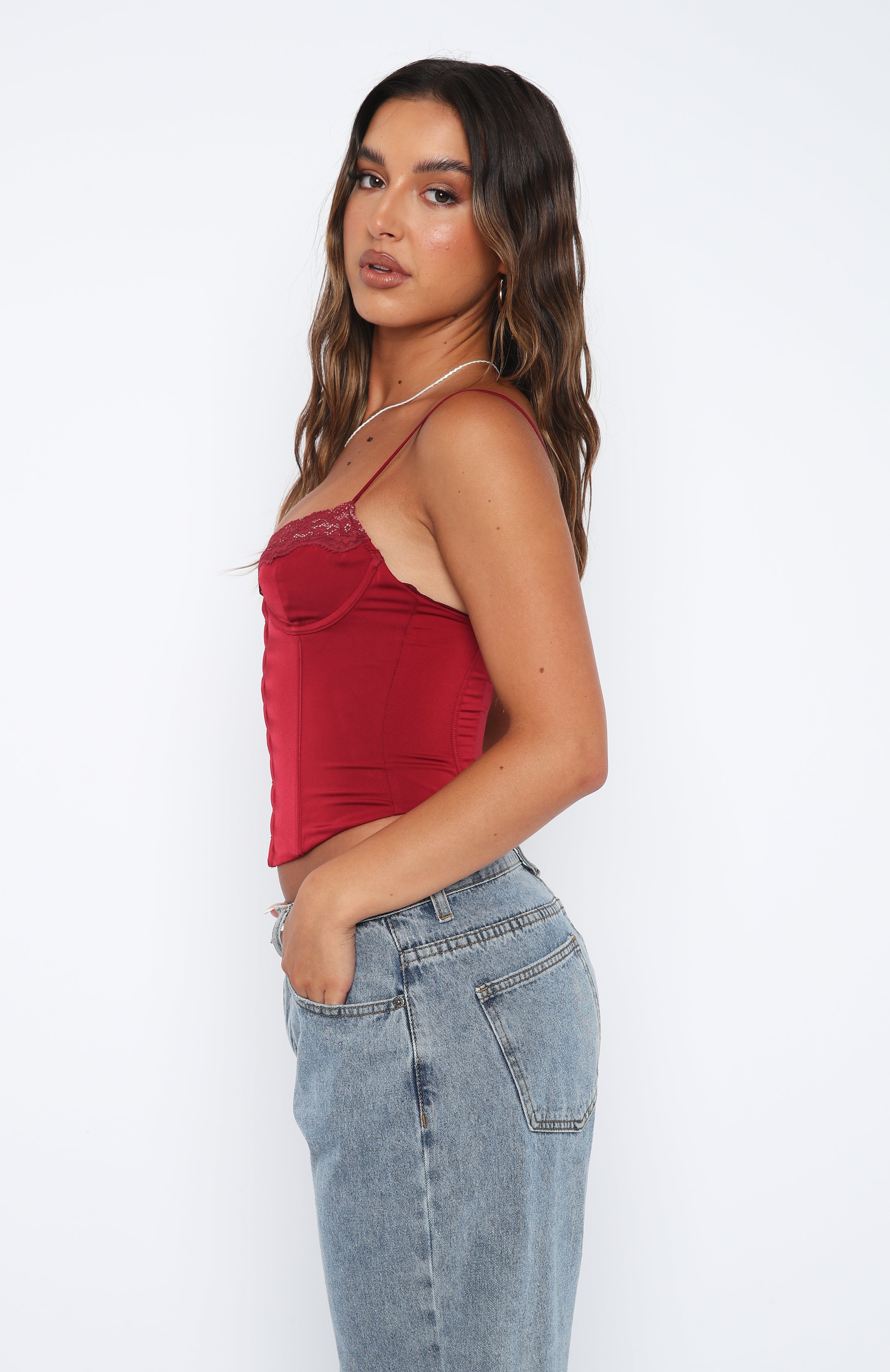 Pour It Up Bustier Wine - Image 3