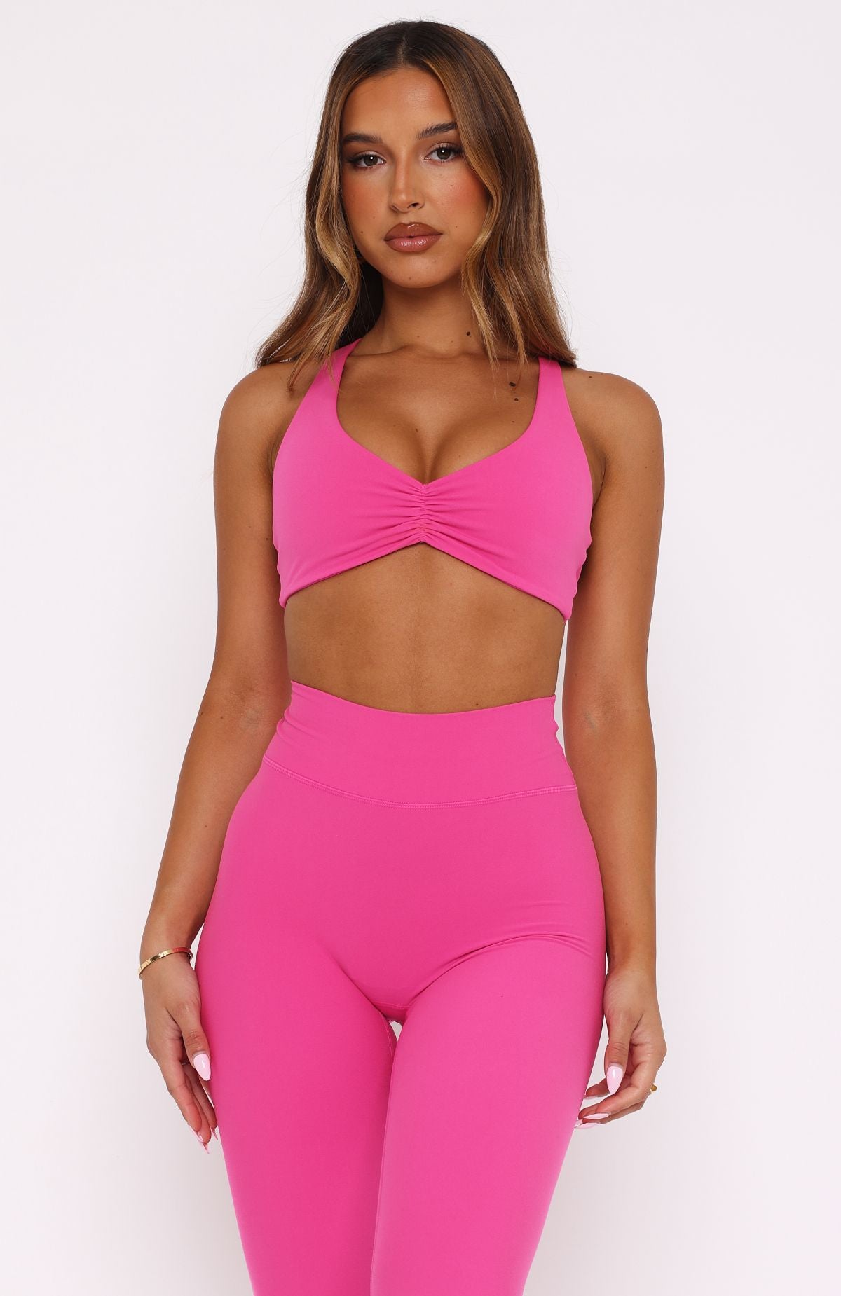 Race Me Sports Bra Bubblegum - Image 2