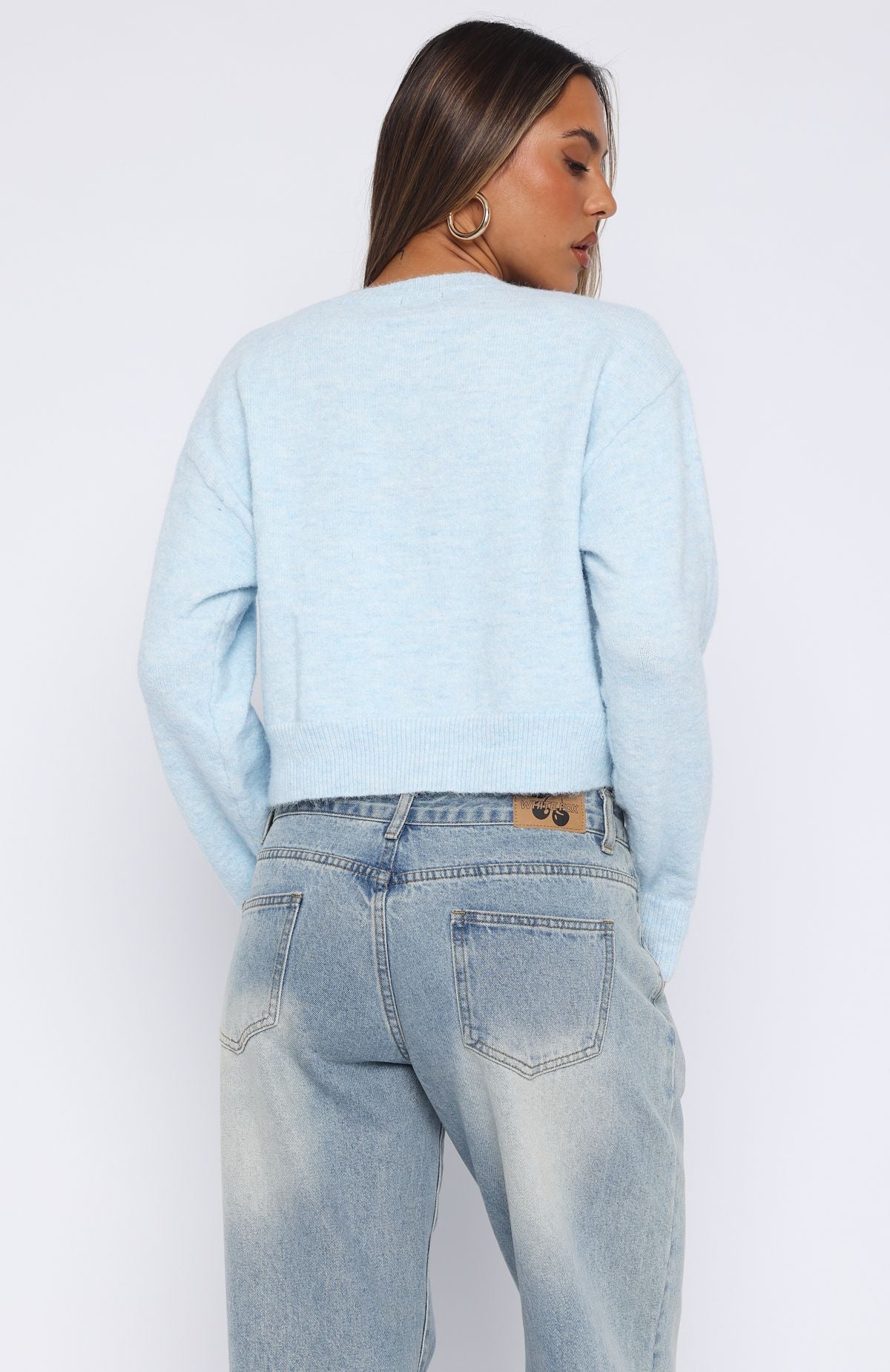 Warm Whispers Knit Cardigan Baby Blue - Image 4