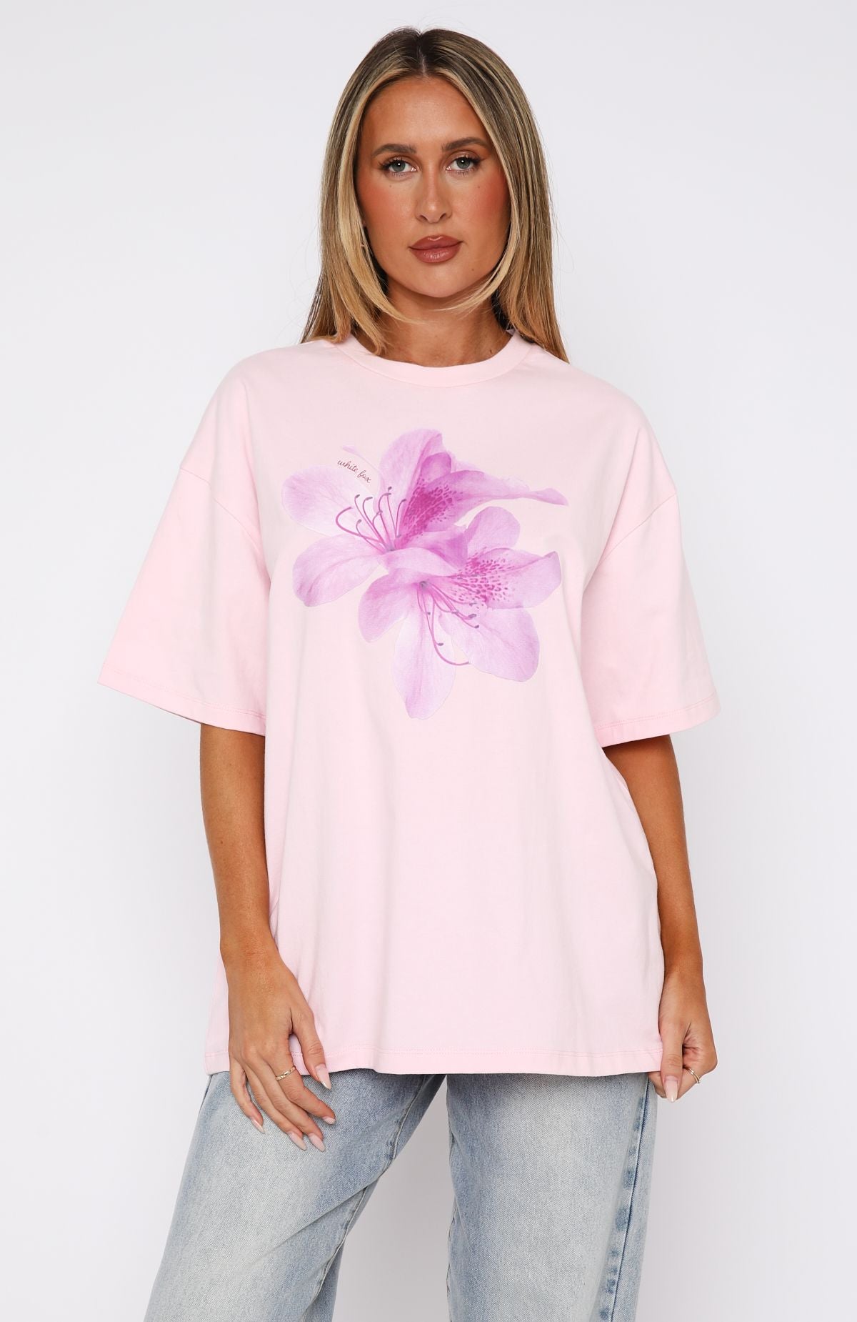 Power Of Possibility Oversized Tee Baby Pink - Image 2