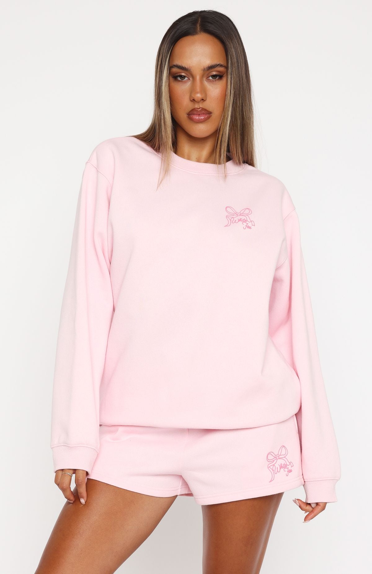 Love You Forever Oversized Sweater Pink - Image 2
