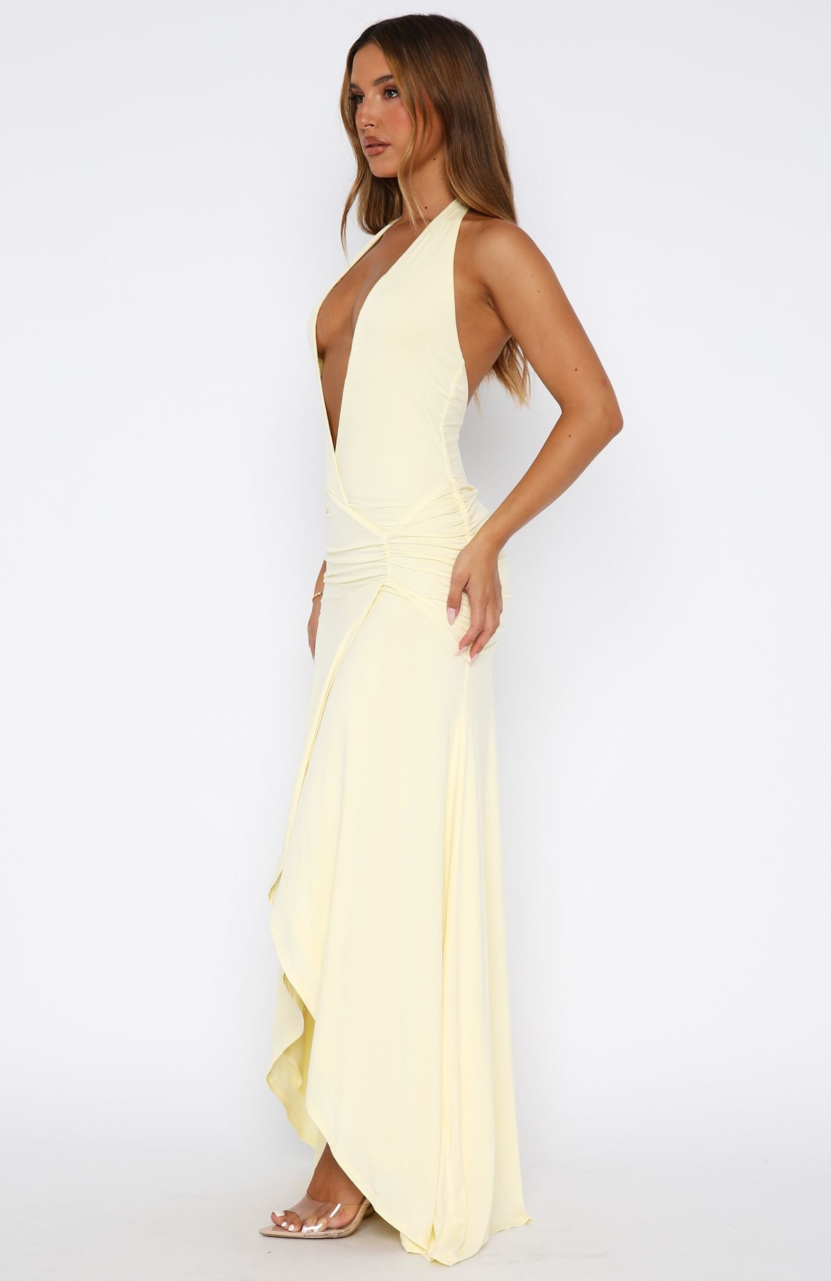 Grande Dame Maxi Dress Lemon - Image 3