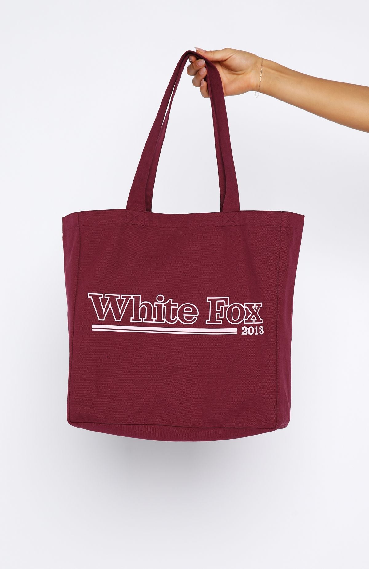 No Hesitation Tote Bag Burgundy/Pink - Image 3