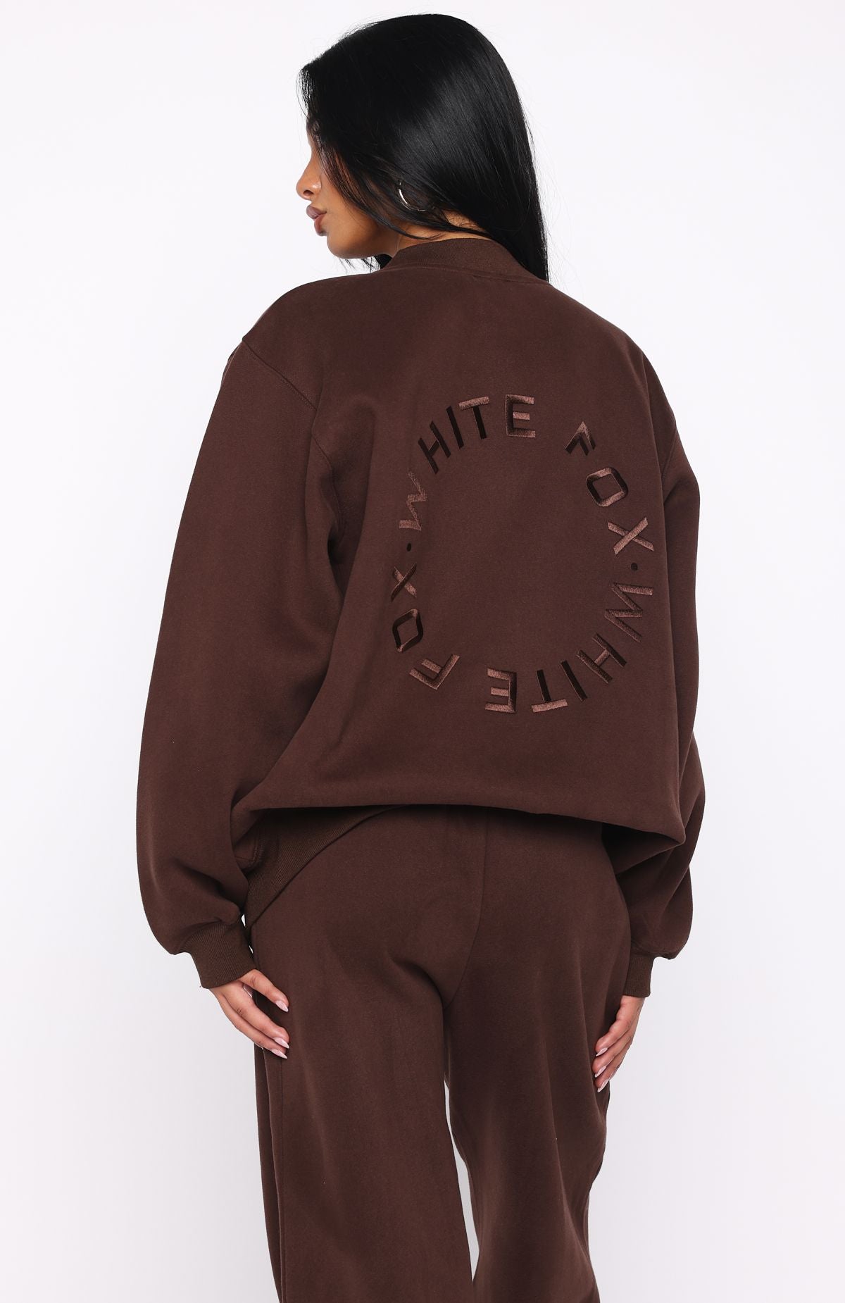 Stay Lifted Oversized Sweater Bitter Chocolate - Image 4