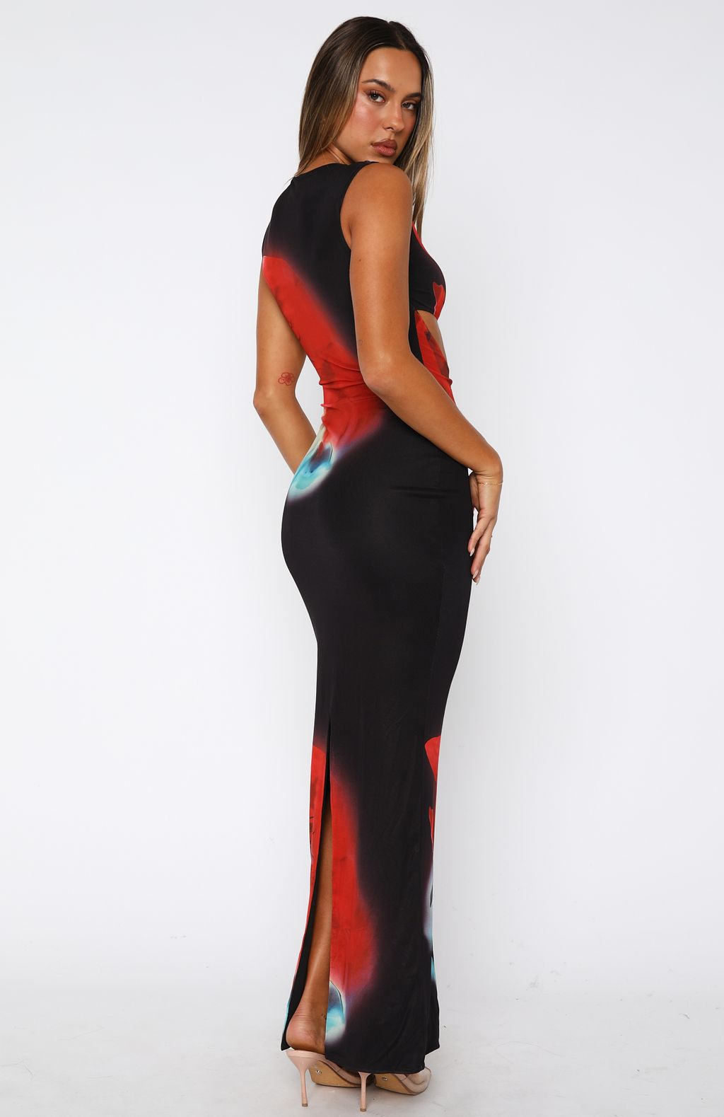 Scared To Start Maxi Dress Fire Lily - Image 4