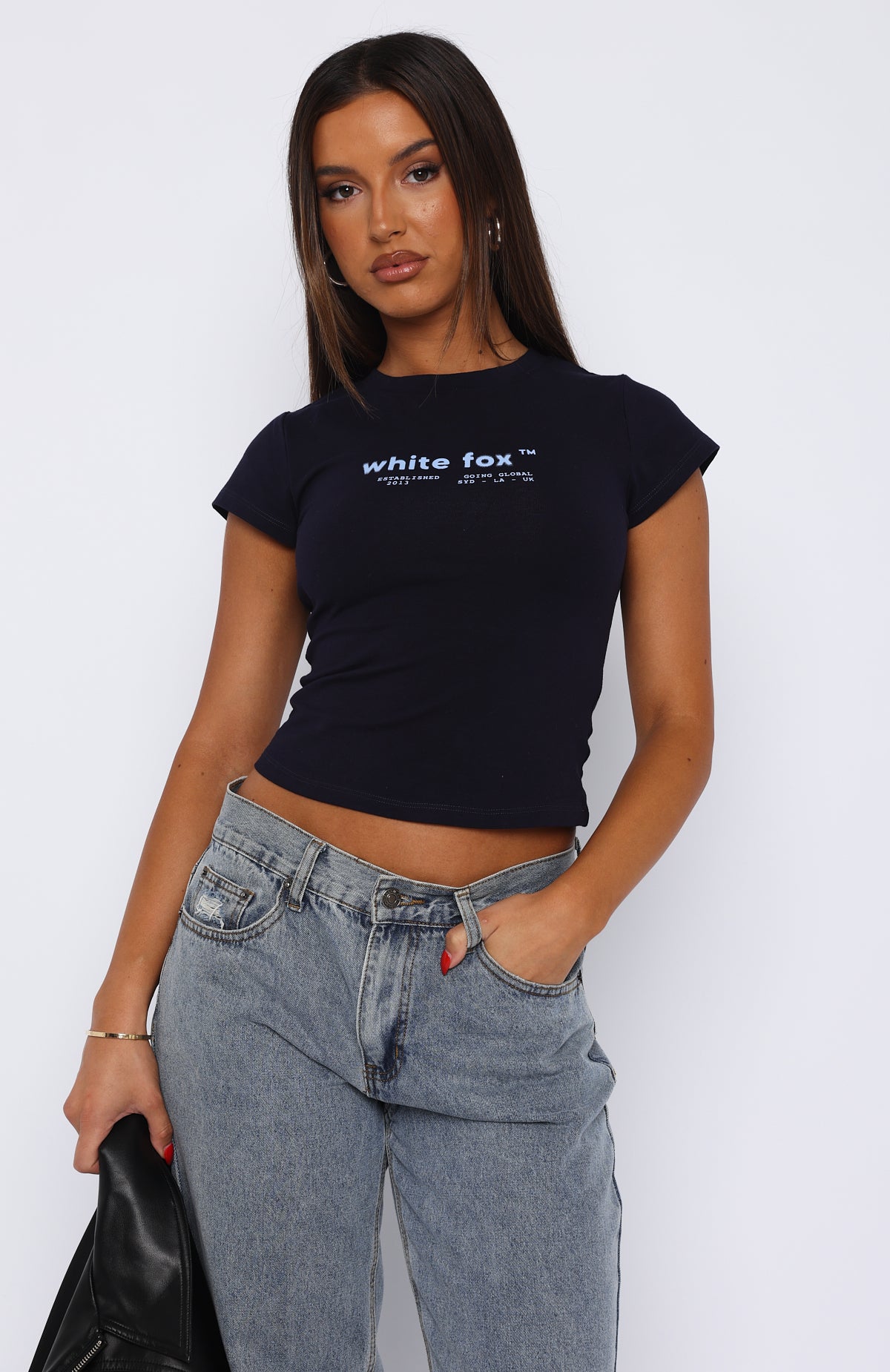 Going Global Baby Tee Navy - Image 3