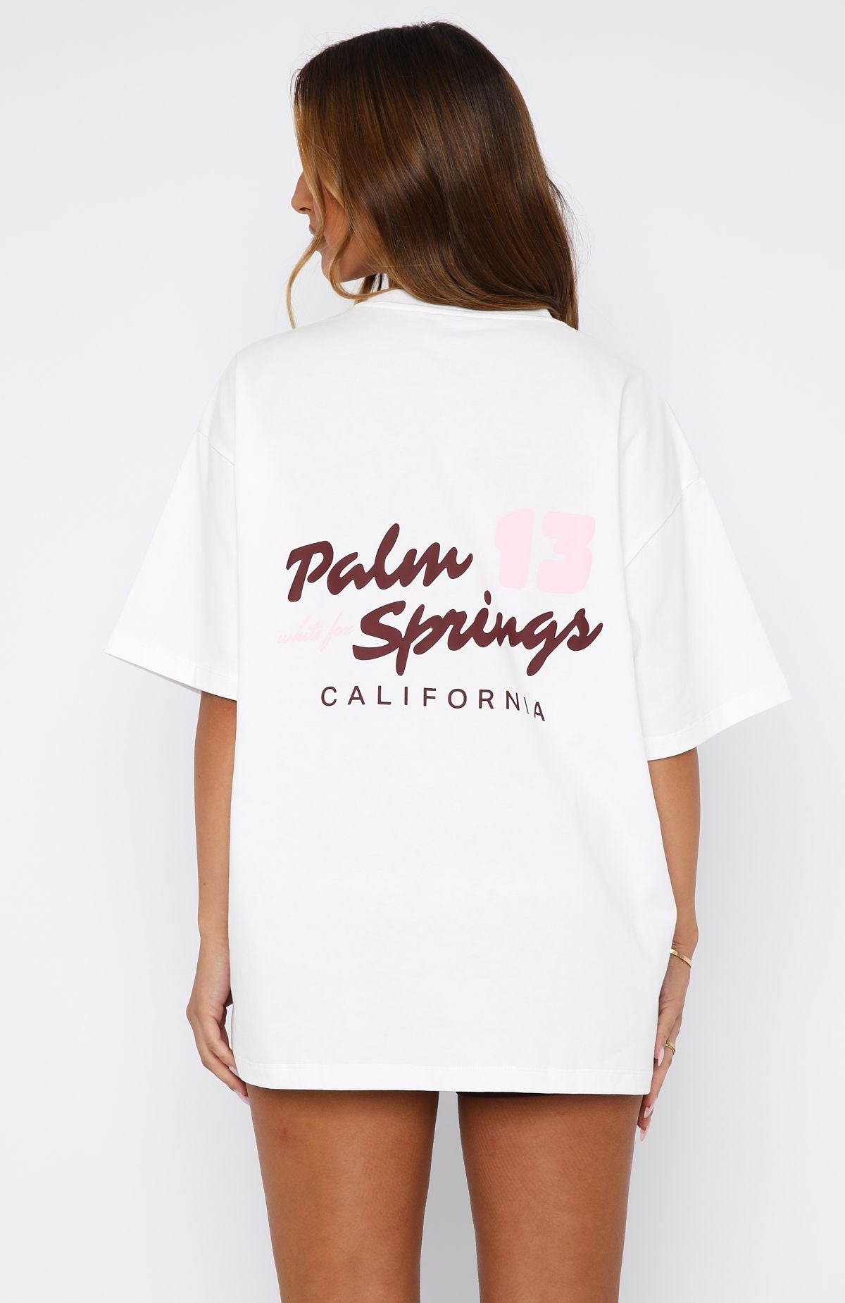 Palm Springs Edition Oversized Tee White - Image 4