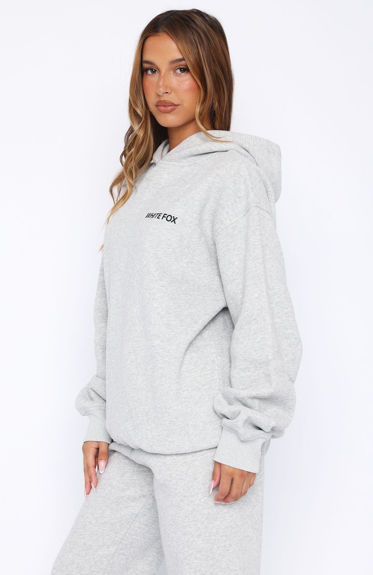 Core Classic Oversized Hoodie Dark Grey Marle - Image 4
