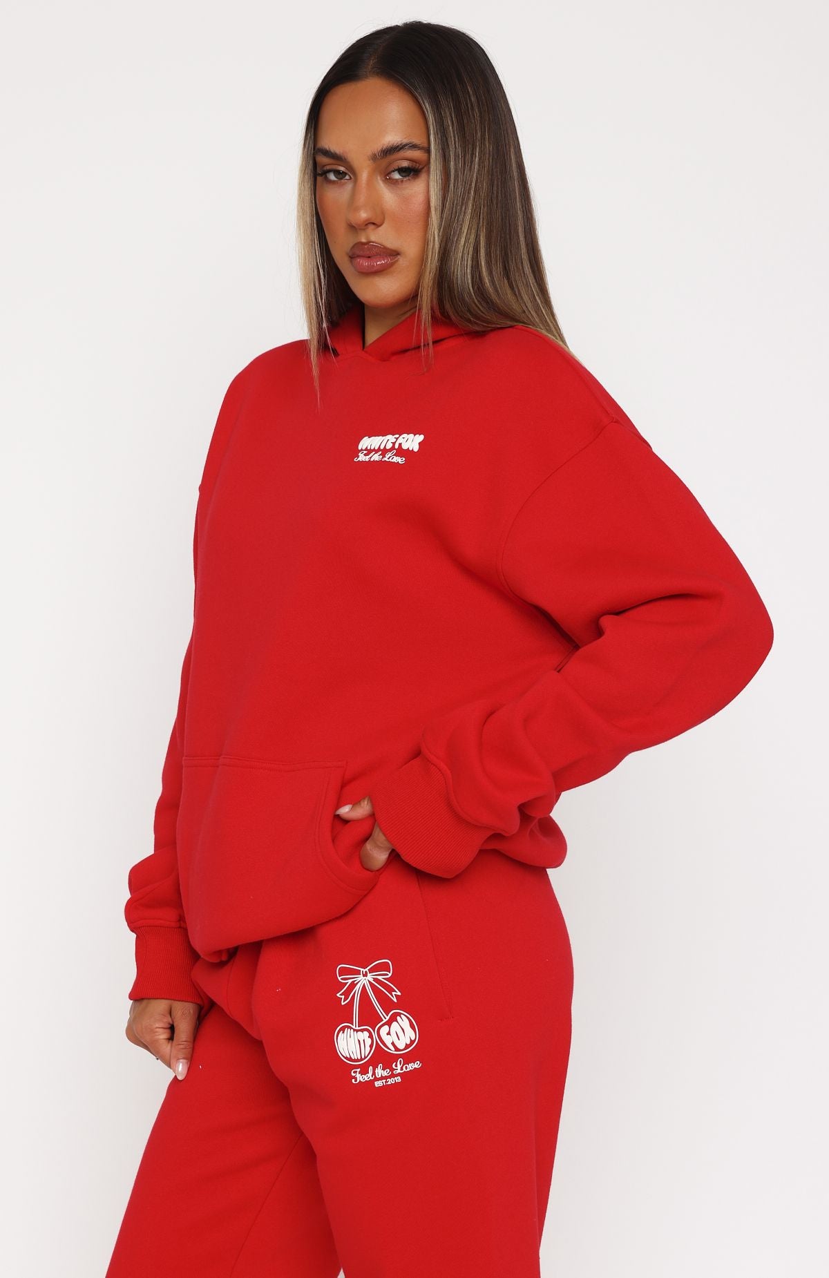 Love Of My Life Oversized Hoodie Red - Image 3