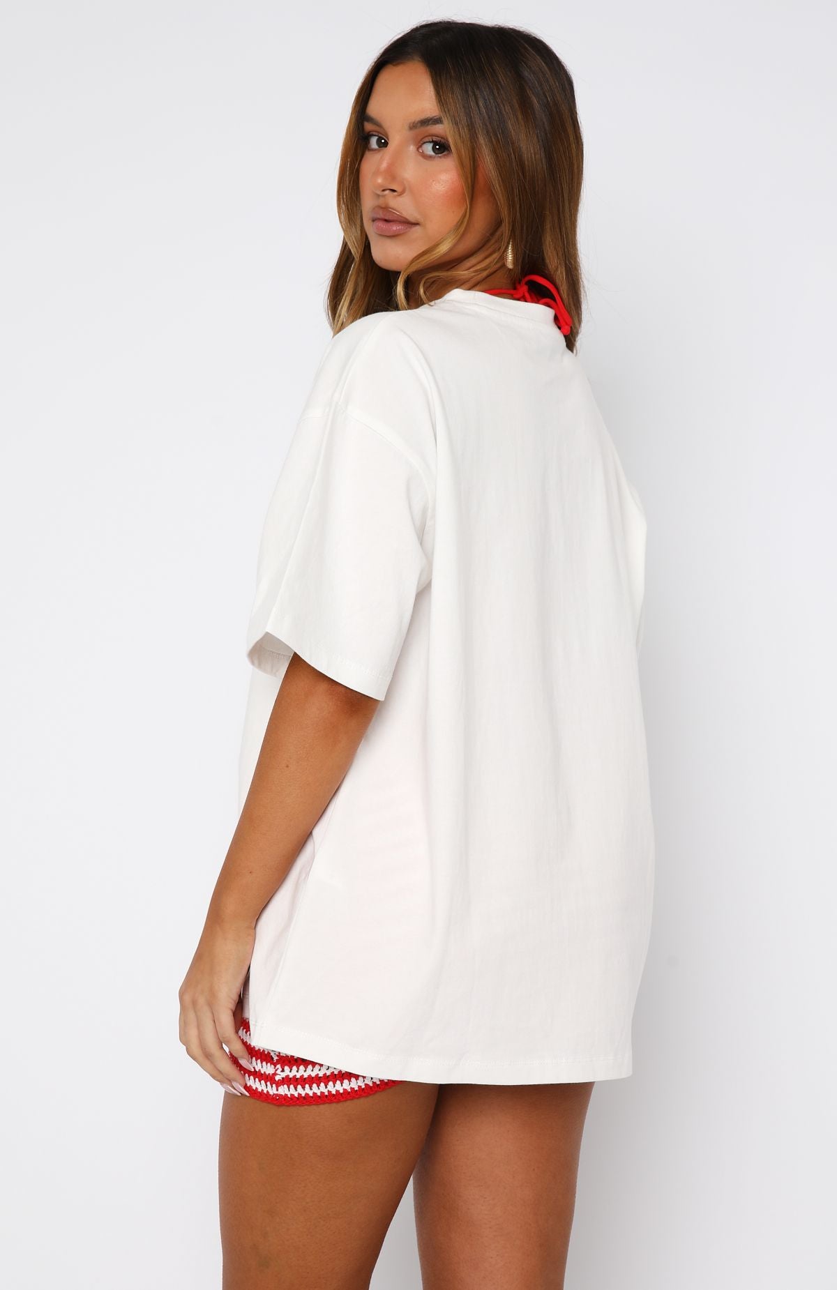 Loving On You Oversized Tee White - Image 4