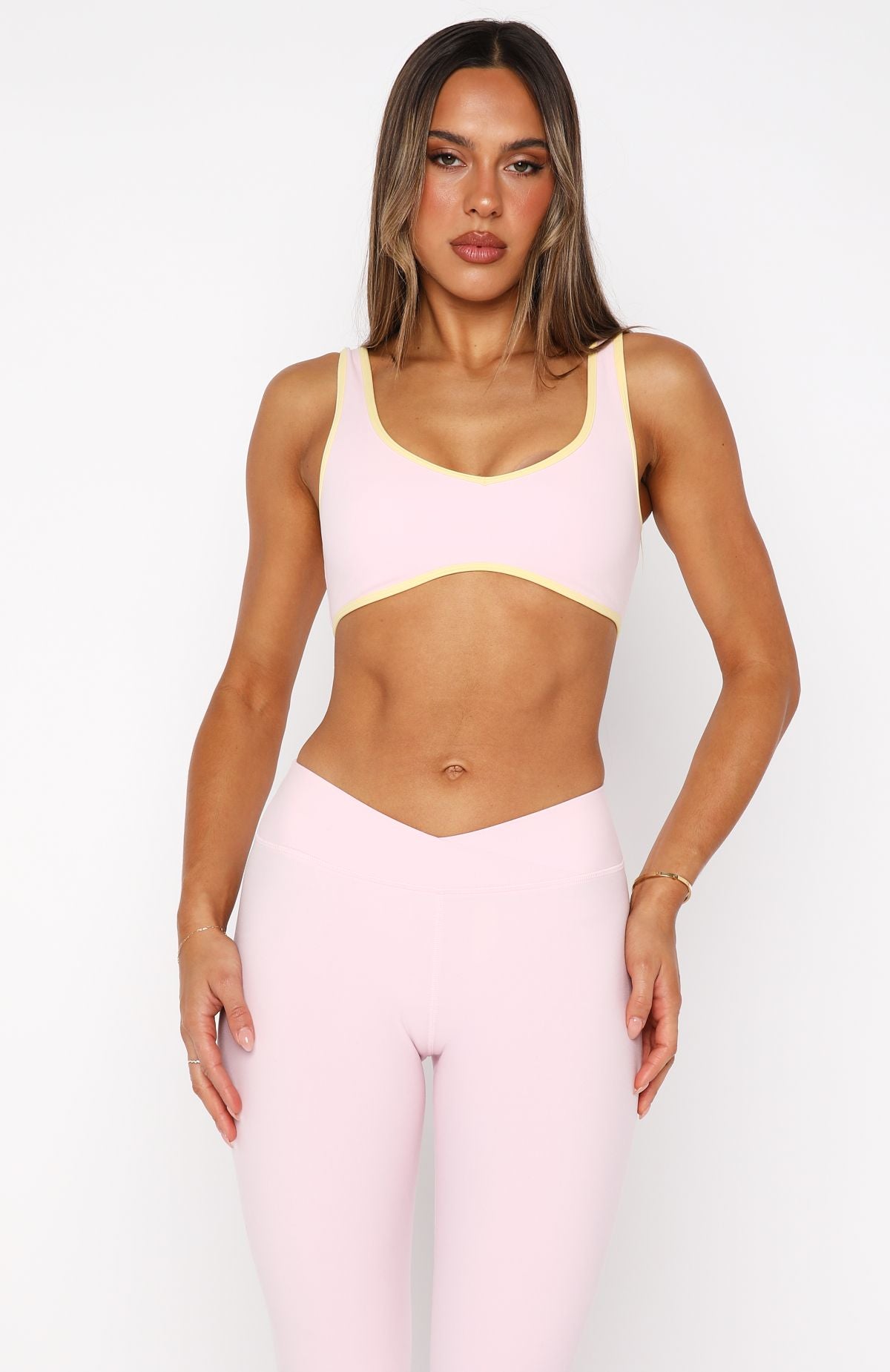 I'll Prove It Sports Crop Ballet Pink/Honey - Image 2