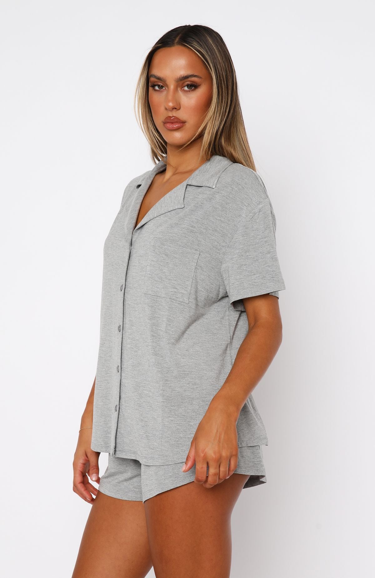 Dreamscape Pyjama Set Grey Marle - Image 3