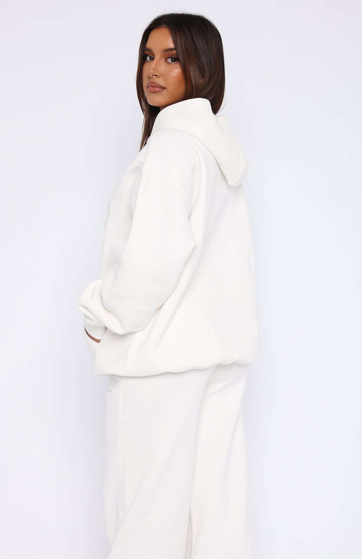 Missed Flights Oversized Hoodie White - Image 4