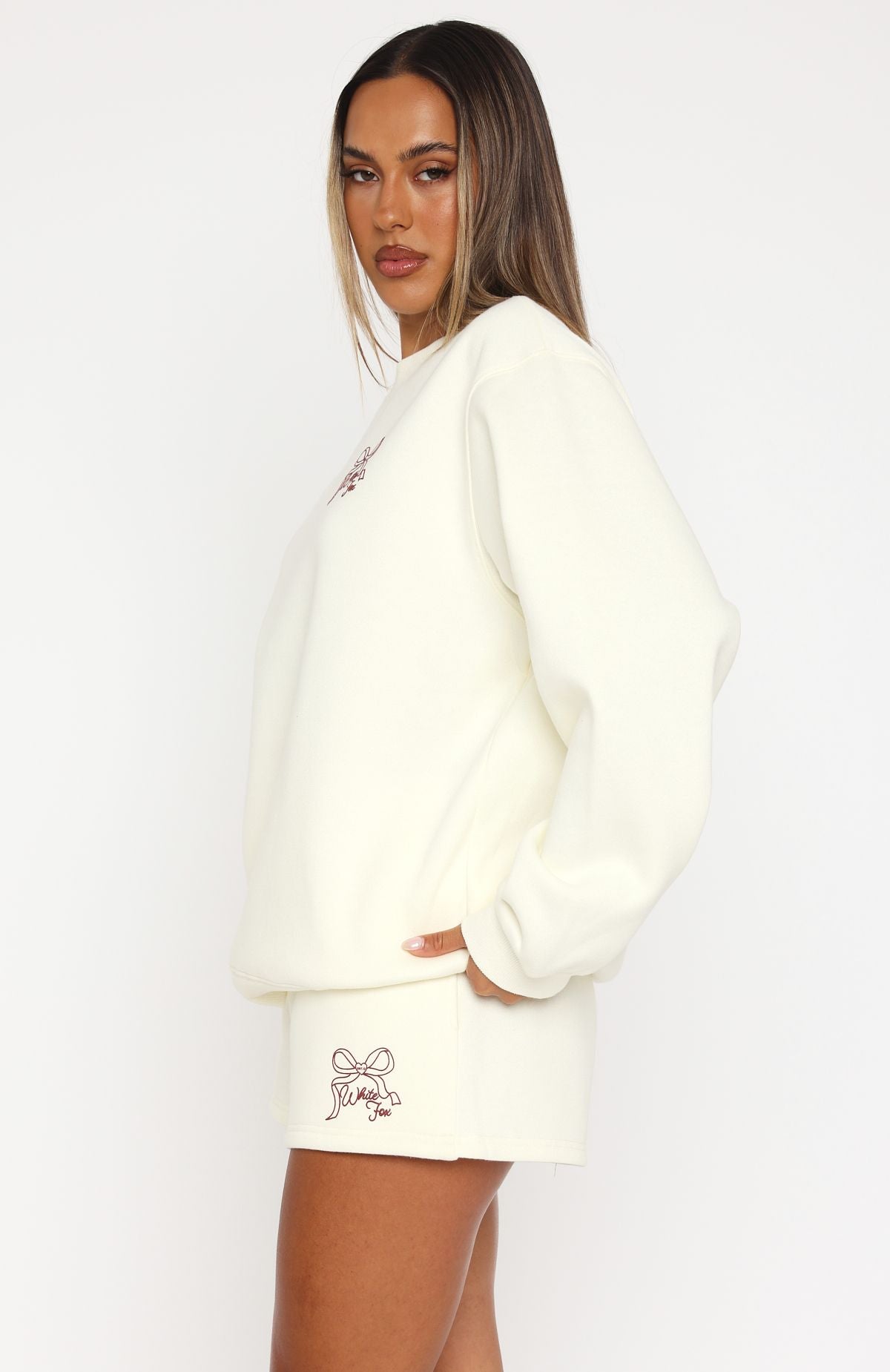 Love You Forever Oversized Sweater Cream - Image 3