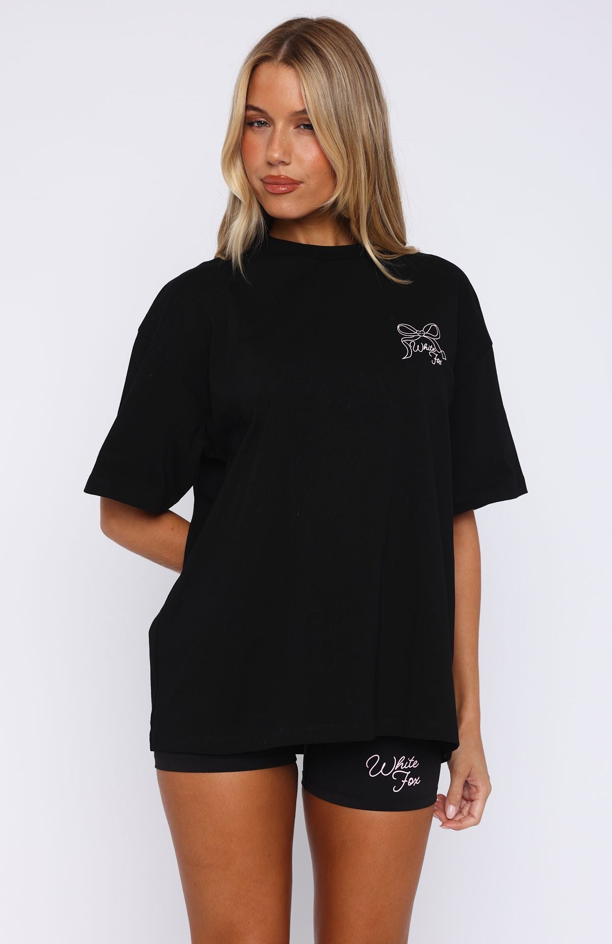 Love You Forever Oversized Tee Black - Image 2