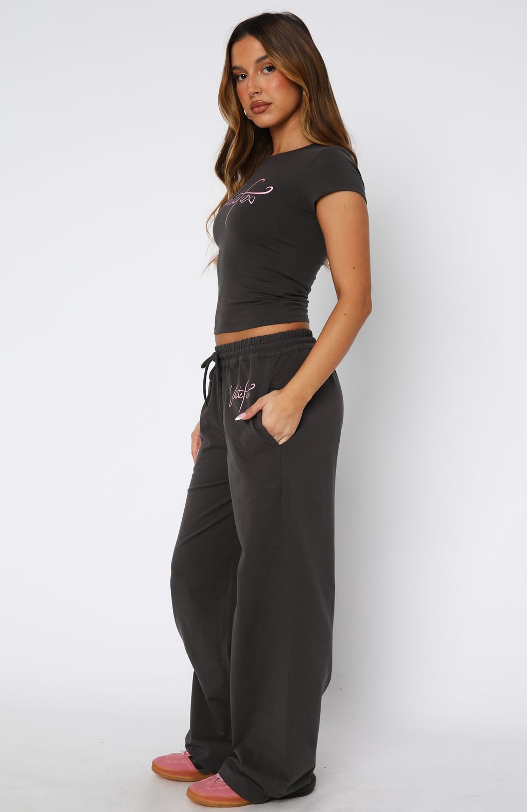 Shades Of Beauty Track Pants Charcoal - Image 3
