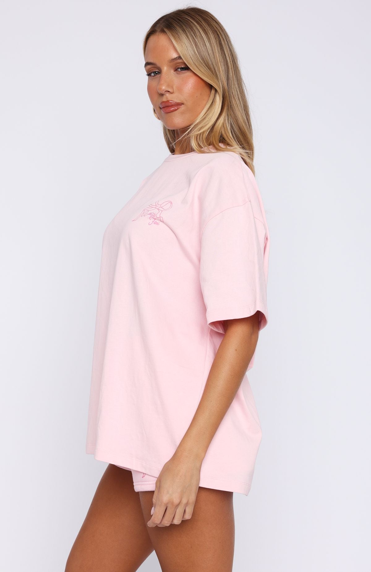 Love You Forever Oversized Tee Pink - Image 3