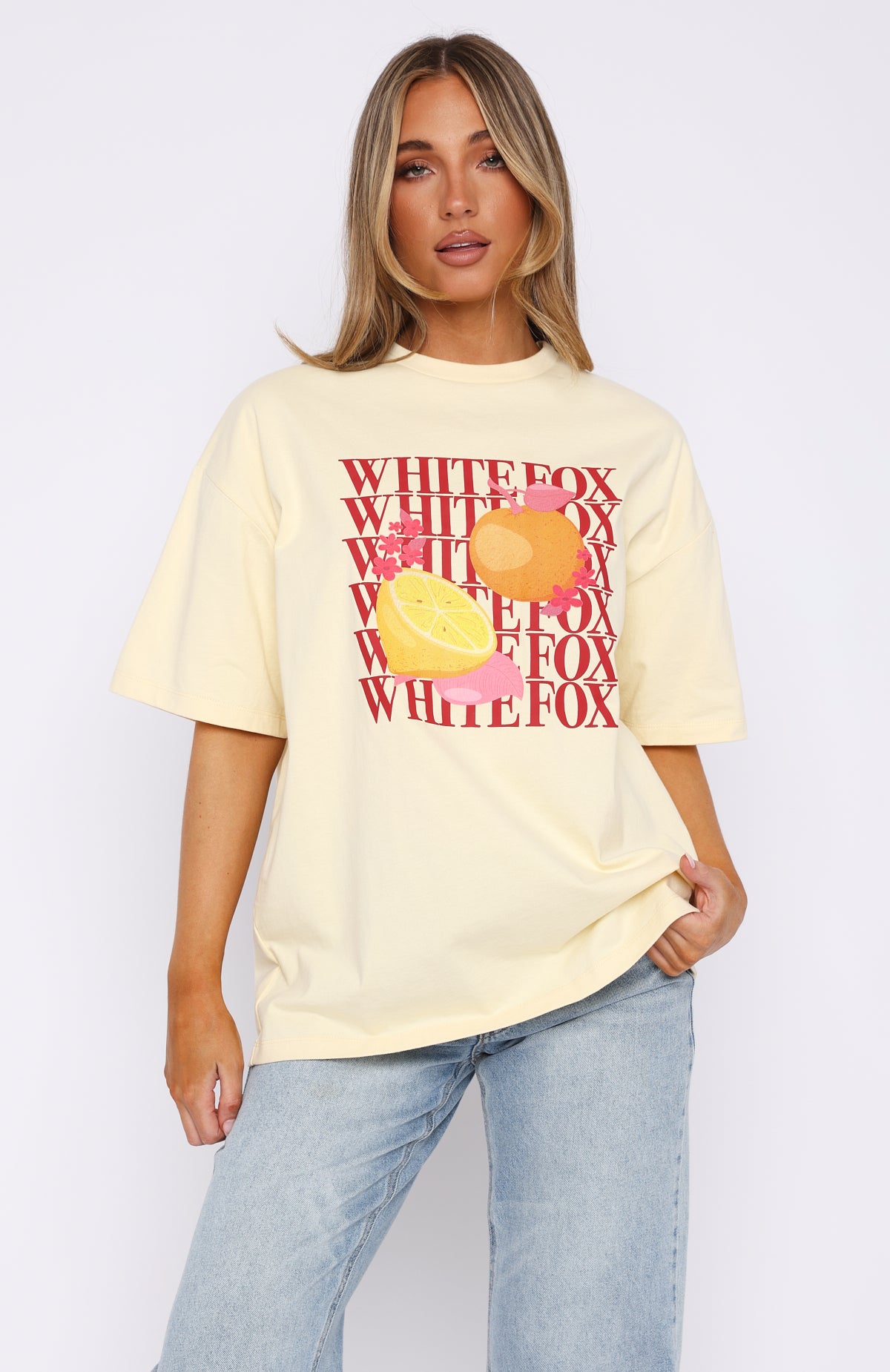 Oh So Sweet Oversized Tee Cream - Image 2