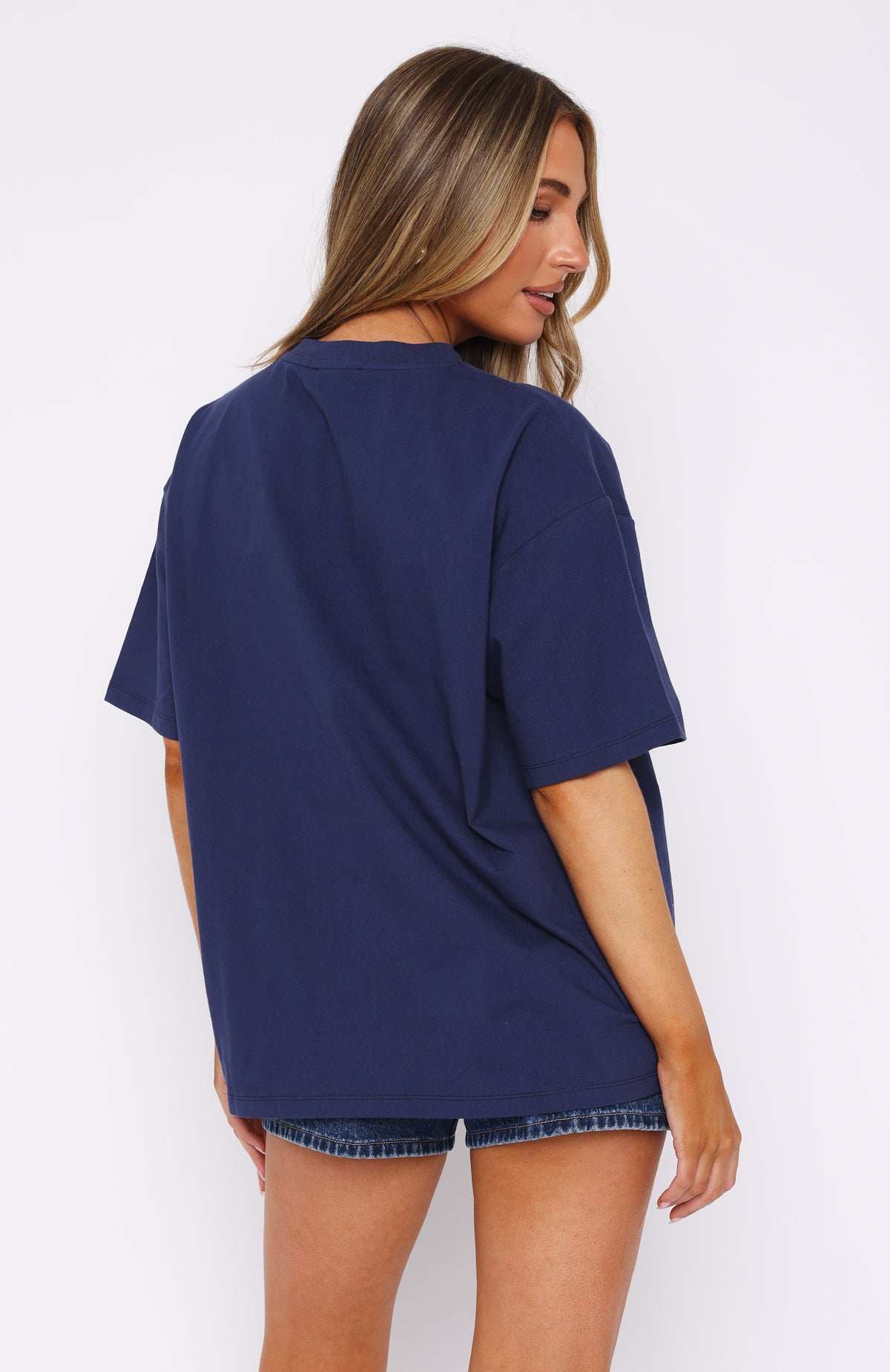 Only The Finest Oversized Tee Navy - Image 4