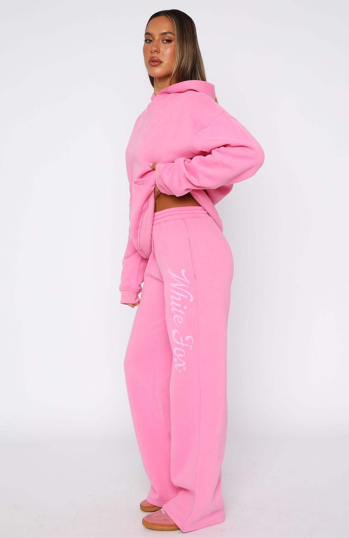 The Good Life Wide Leg Sweatpants Pink - Image 4