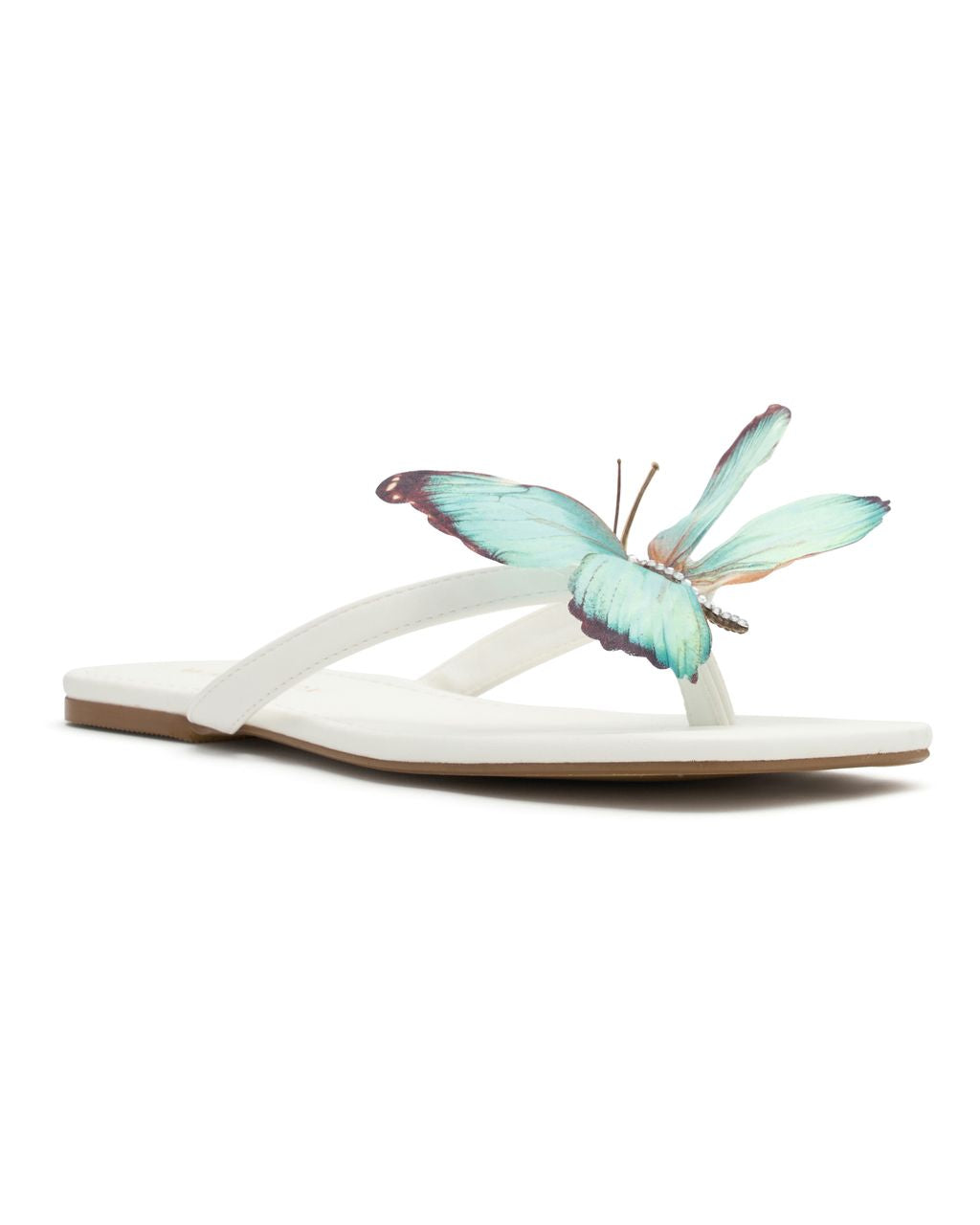 Noelle Sandals White/Aqua - Image 3