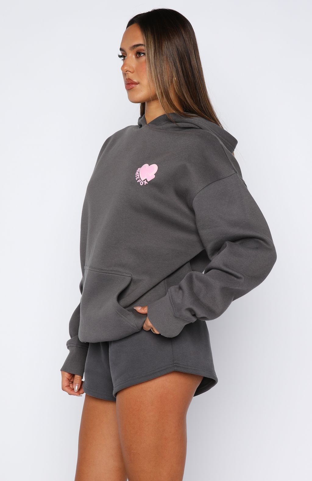 Never Stopping Oversized Hoodie Volcanic - Image 3