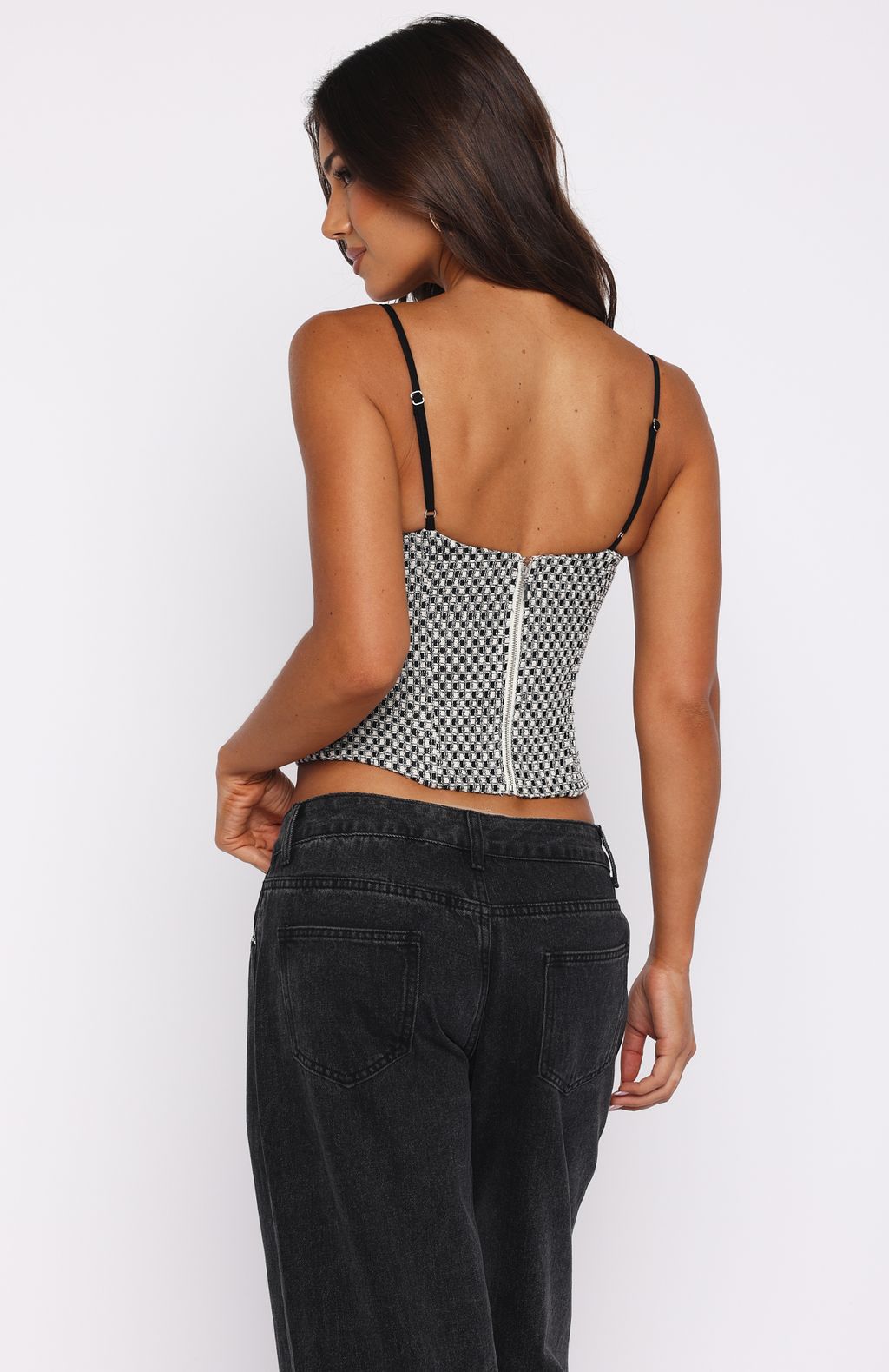 Can't Escape Bustier Black/White - Image 4