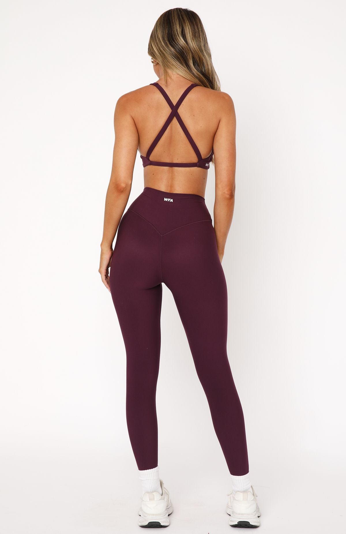 Go Getter High Waisted Leggings Plum - Image 4