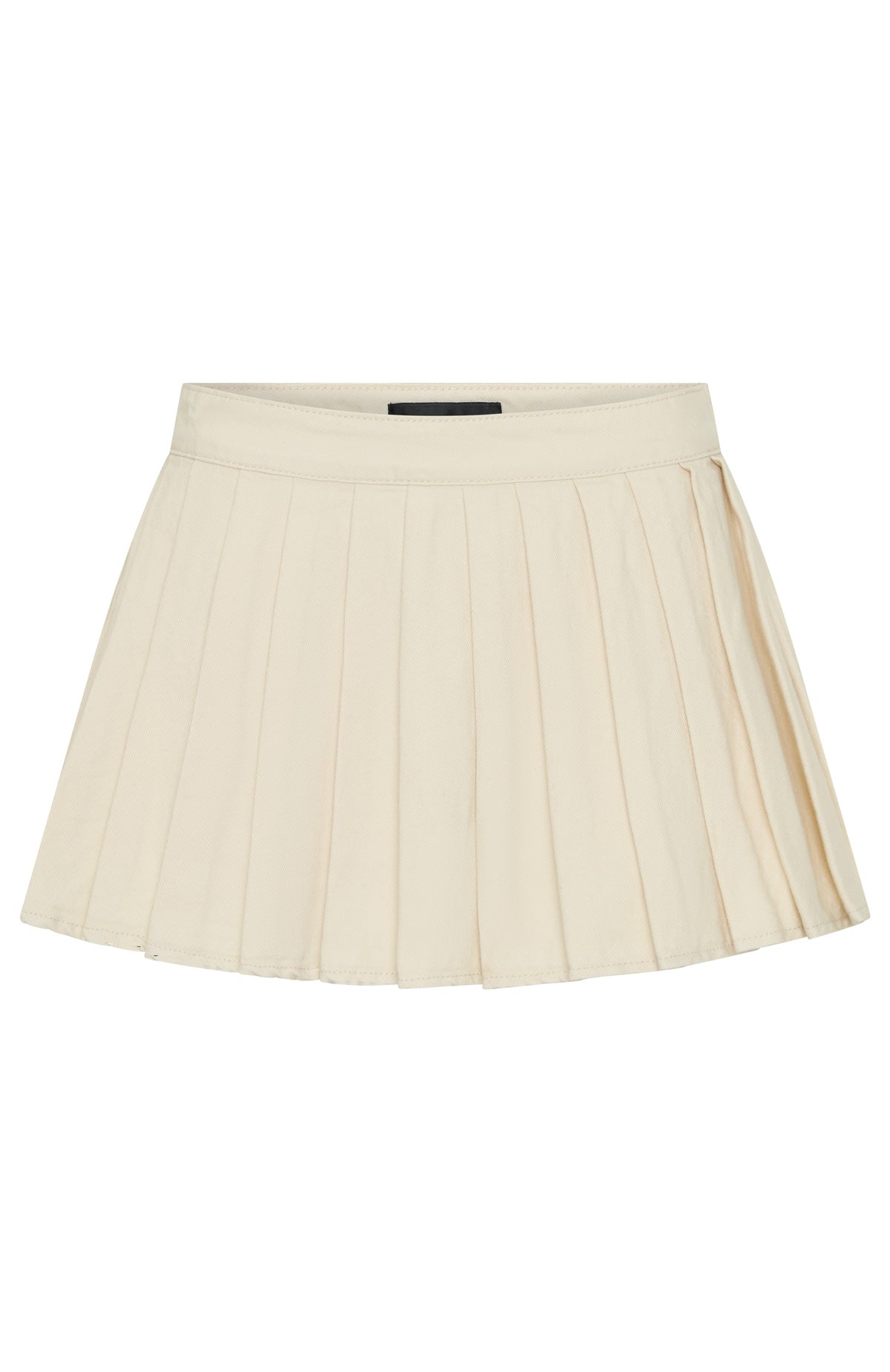 Ayla Denim Mini Skort Cream - Image 7
