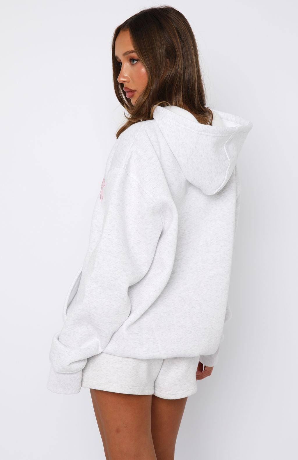 Sweet Sweet Moments Oversized Hoodie Grey Marle - Image 4
