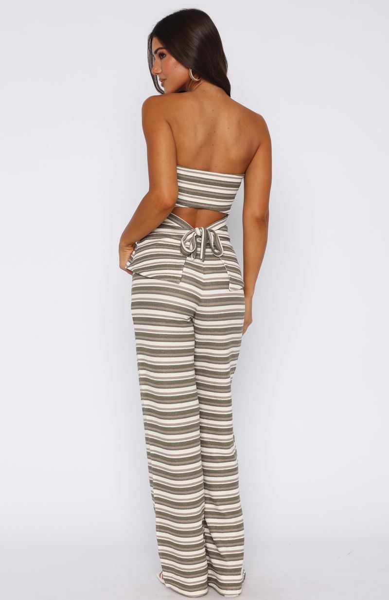 Take Care Of Me Pants Khaki Stripe - Image 4