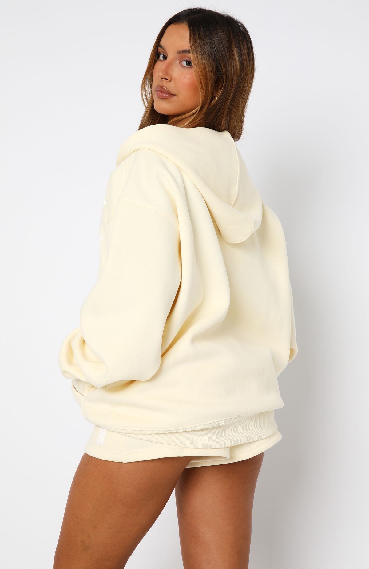 Ready To Go Zip Front Hoodie Lemon - Image 4