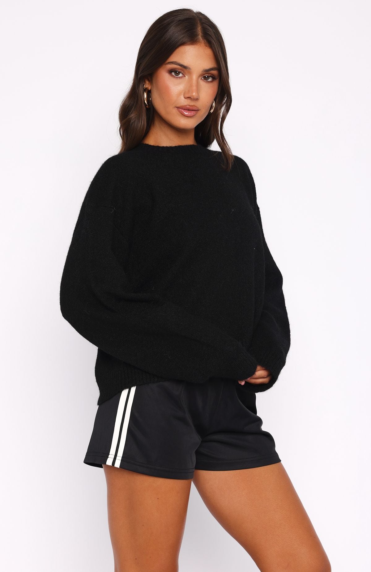 Warm Whispers Knit Sweater Black - Image 3