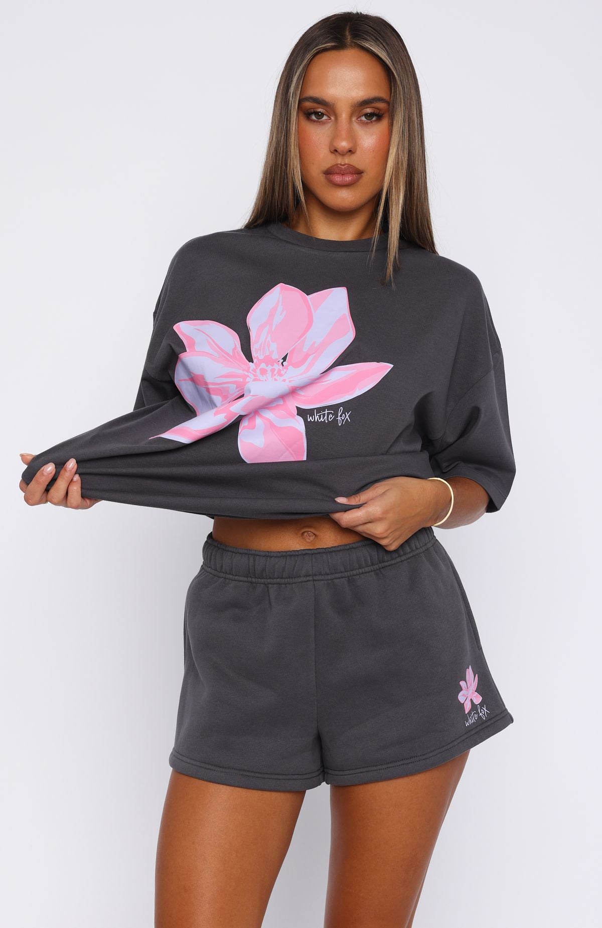 Pick You A Flower Lounge Shorts Volcanic - Image 2