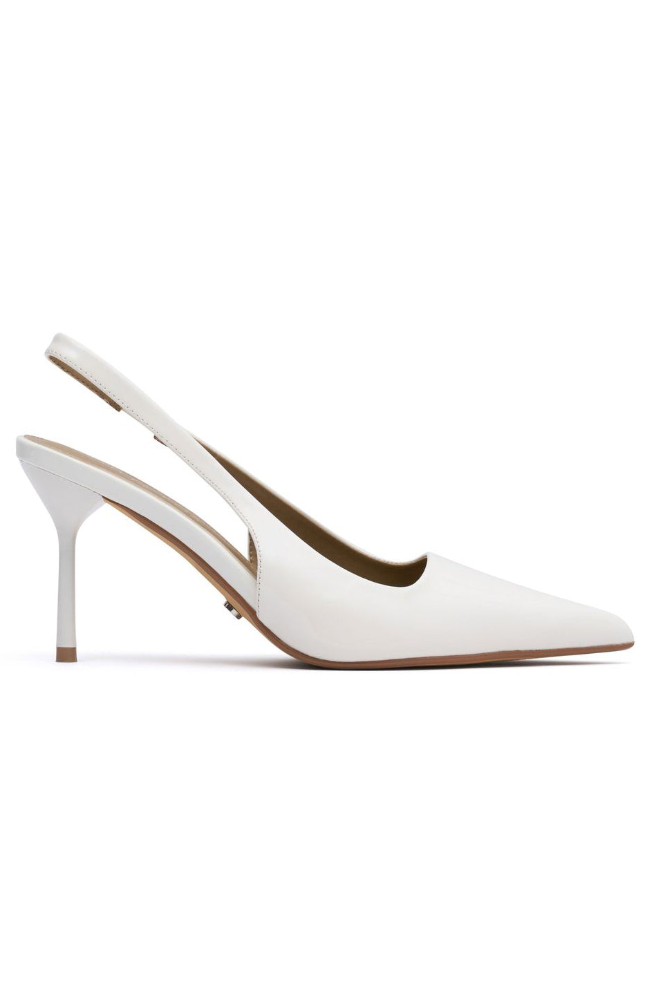 Tayte Slingback Heel White Patent - Image 3