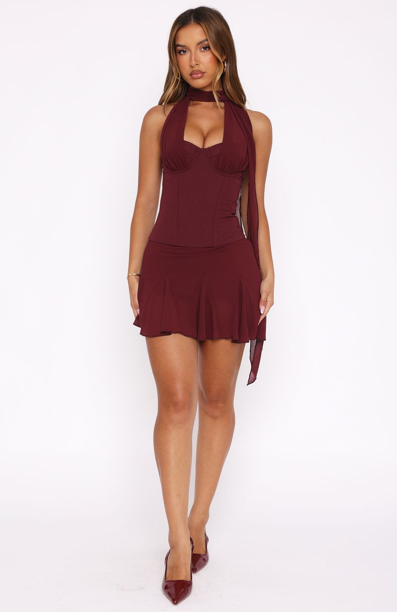 Match Maker Bustier Burgundy - Image 5