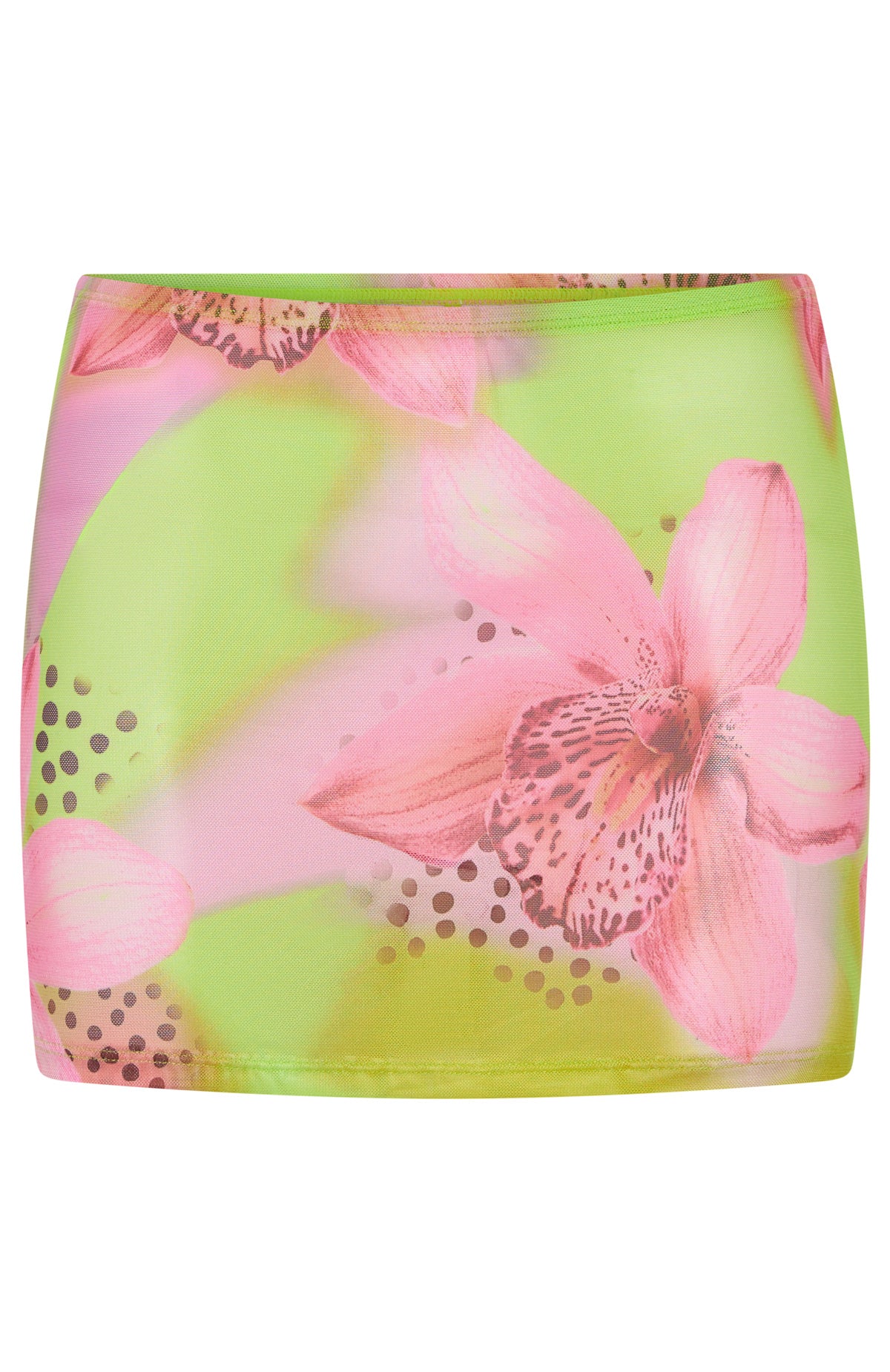 Coastal Breeze Mini Skirt Lime Tropics - Image 6