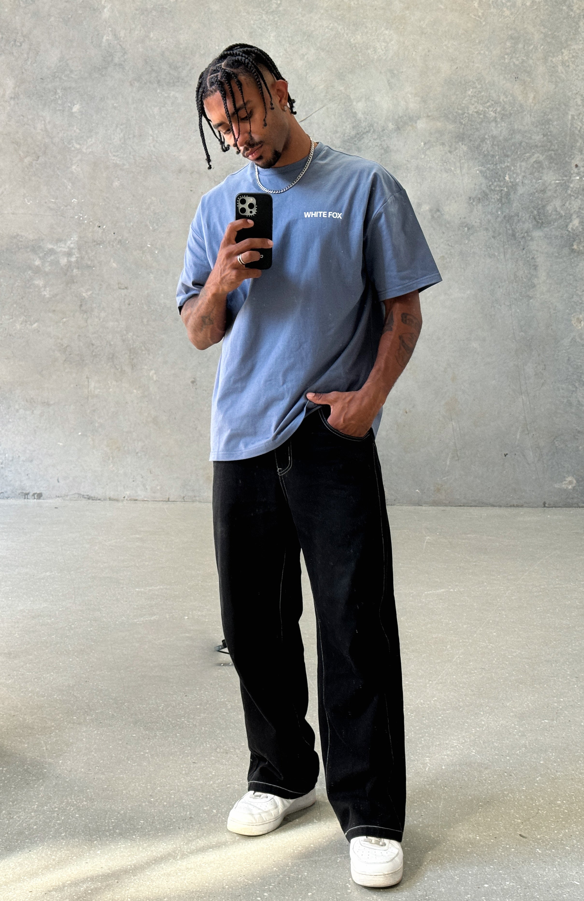 Core Classic Oversized Tee Ocean - Image 2