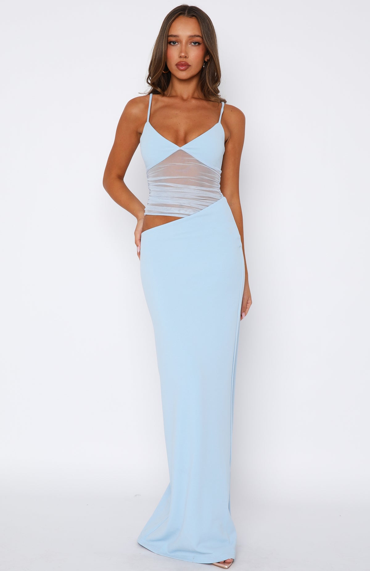 Call Me Up Maxi Dress Blue - Image 2