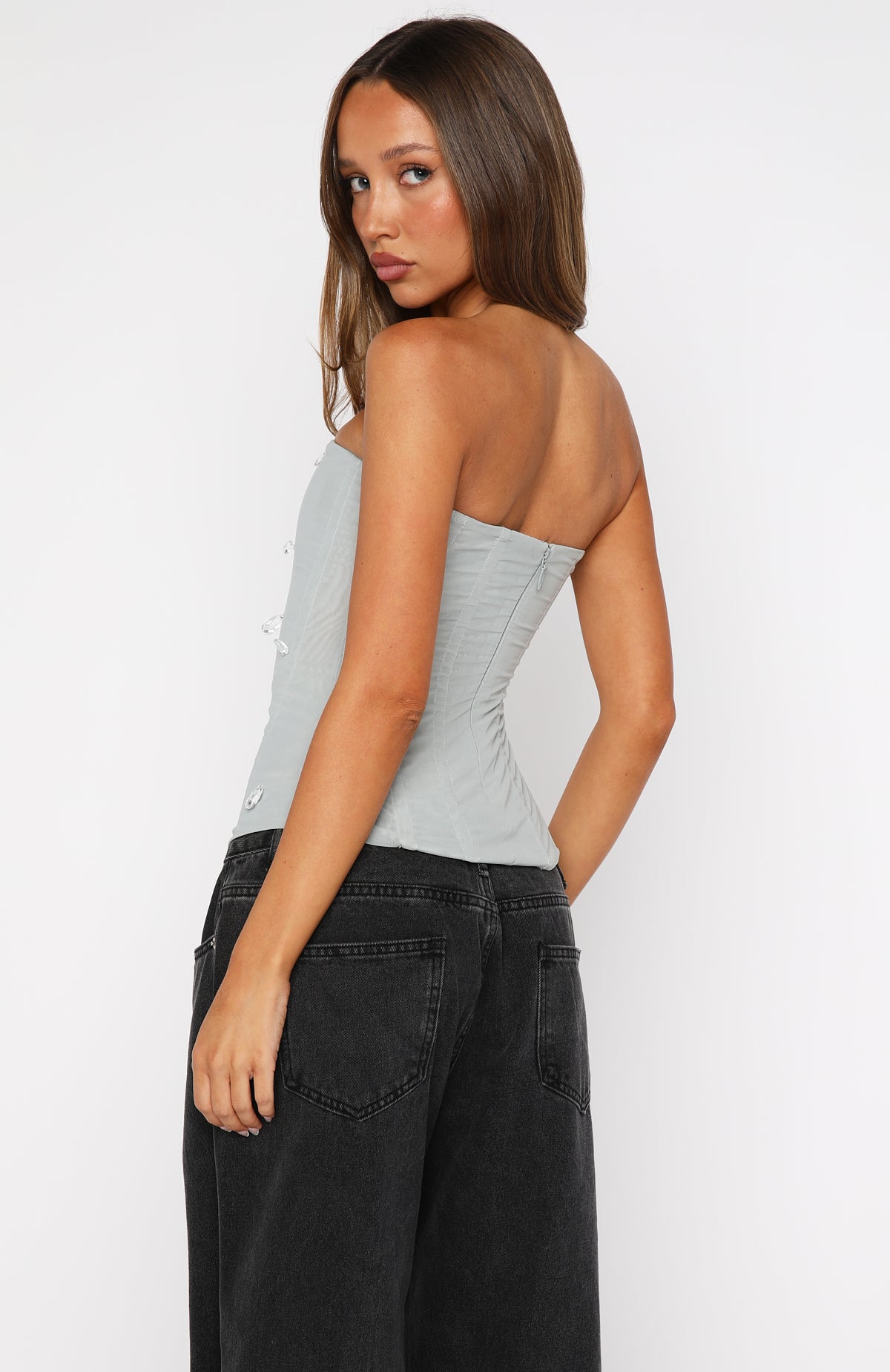 Good Fortune Strapless Bustier Mist - Image 4