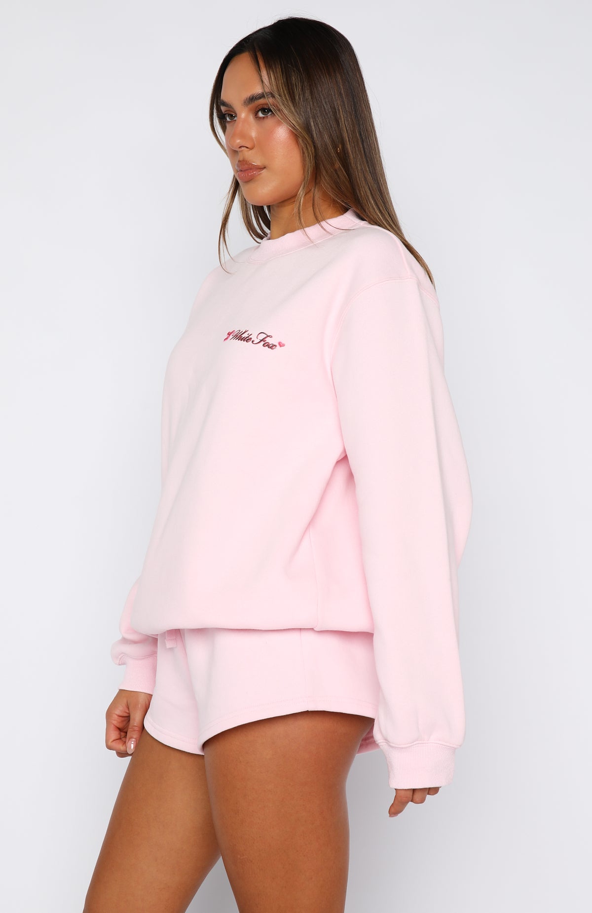 Trouble Maker Oversized Sweater Baby Pink - Image 3