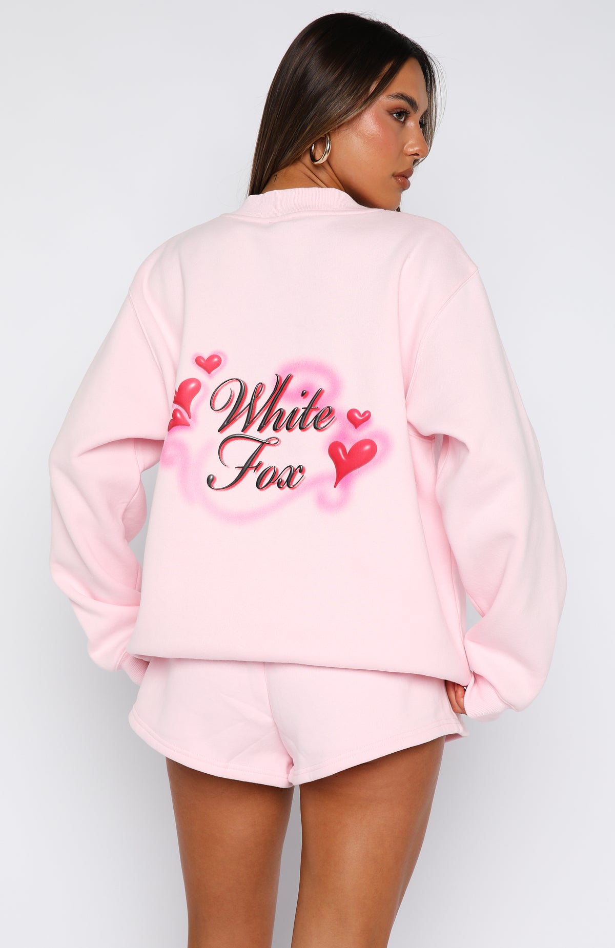 Trouble Maker Oversized Sweater Baby Pink - Image 4