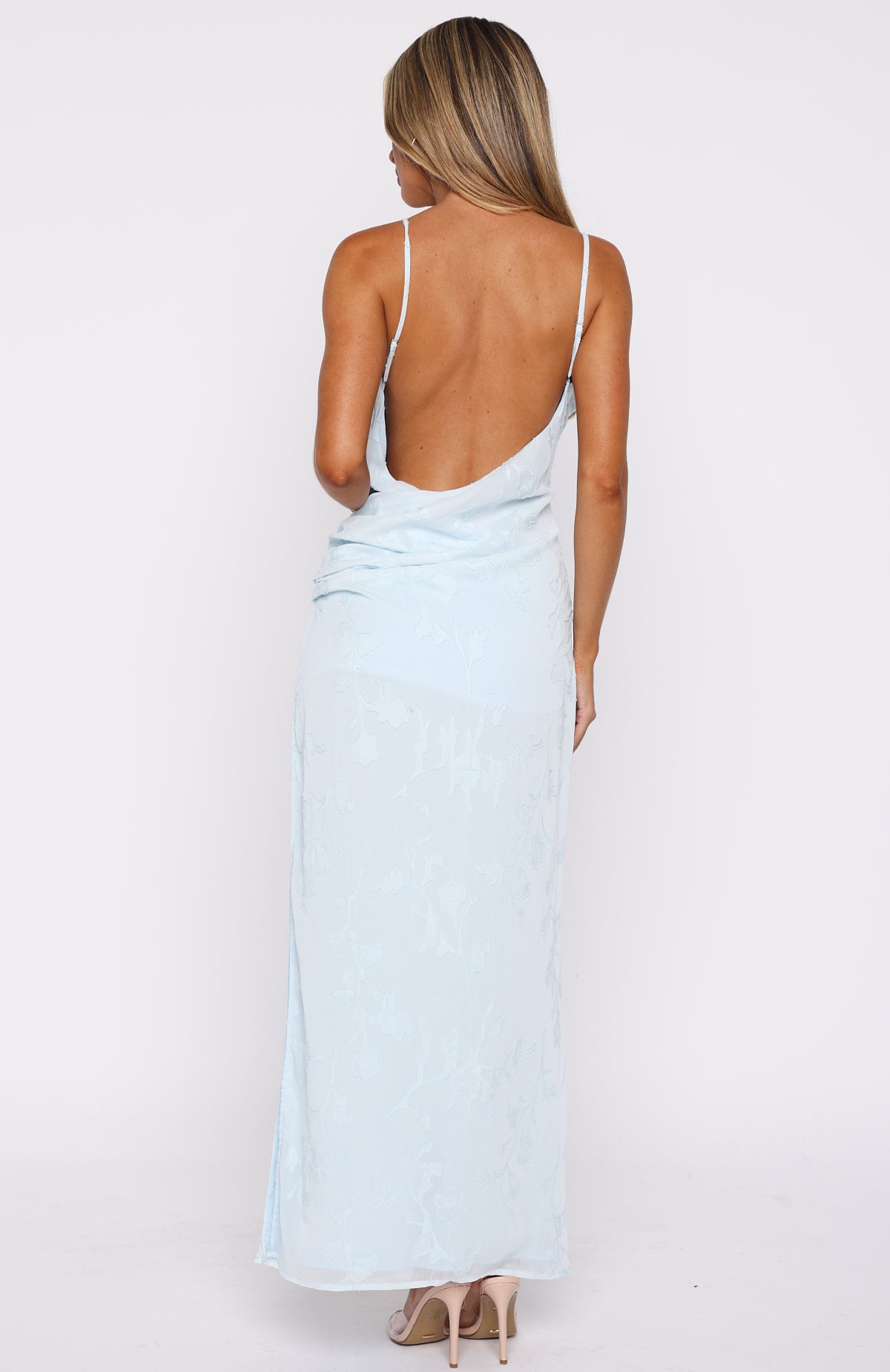 Soft But Sharp Maxi Dress Sky Blue - Image 5