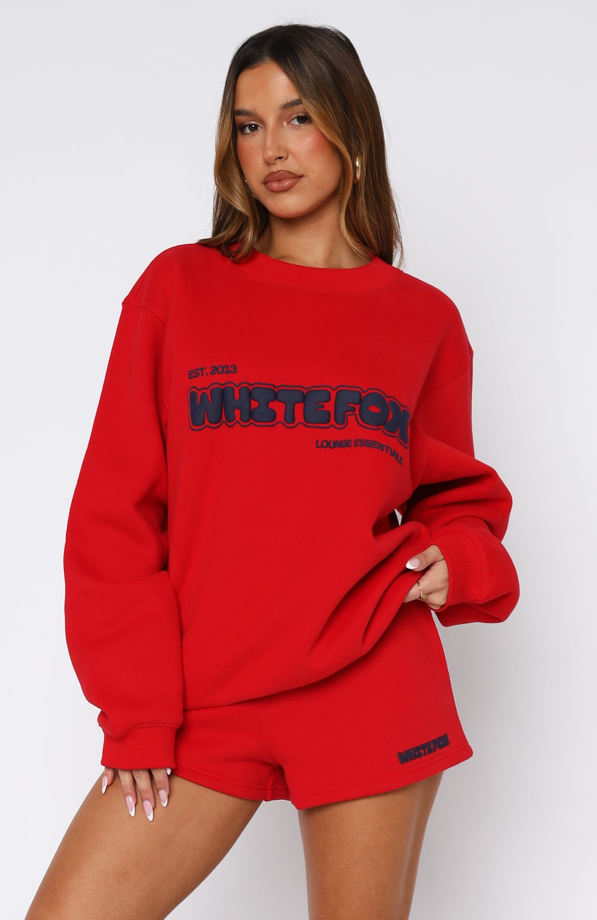 Give It A Try Oversized Sweater Red - Image 2