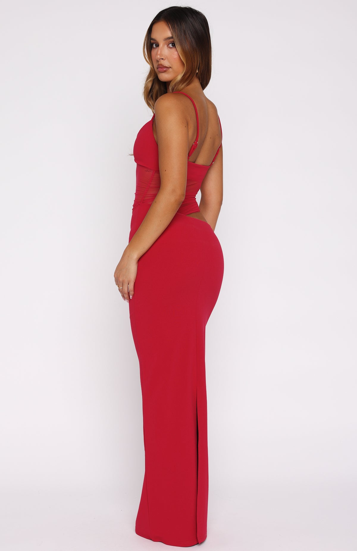 Call Me Up Maxi Dress Berry - Image 4