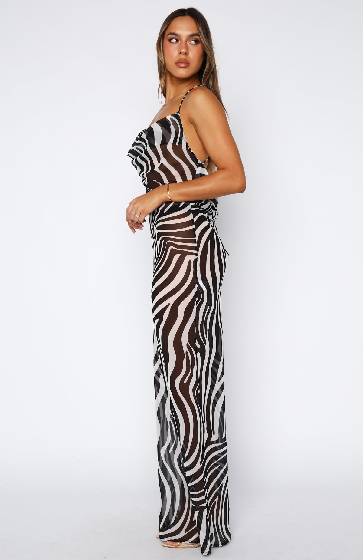 Just For Me Maxi Dress Zebra - Image 4